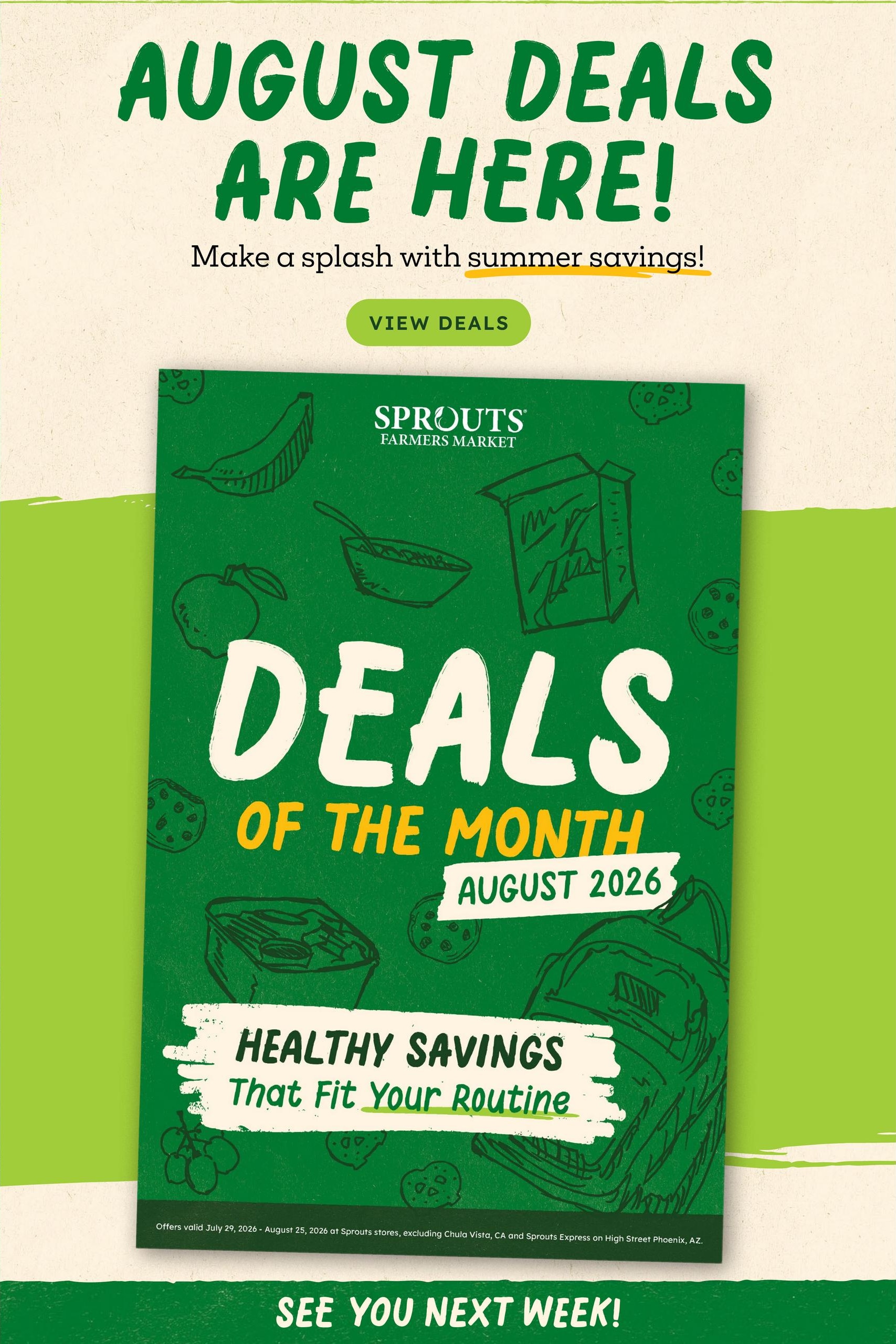 Sprouts Farmers Market (El Paso Area, TX) Weekly Ad August 5 - 11, 2026