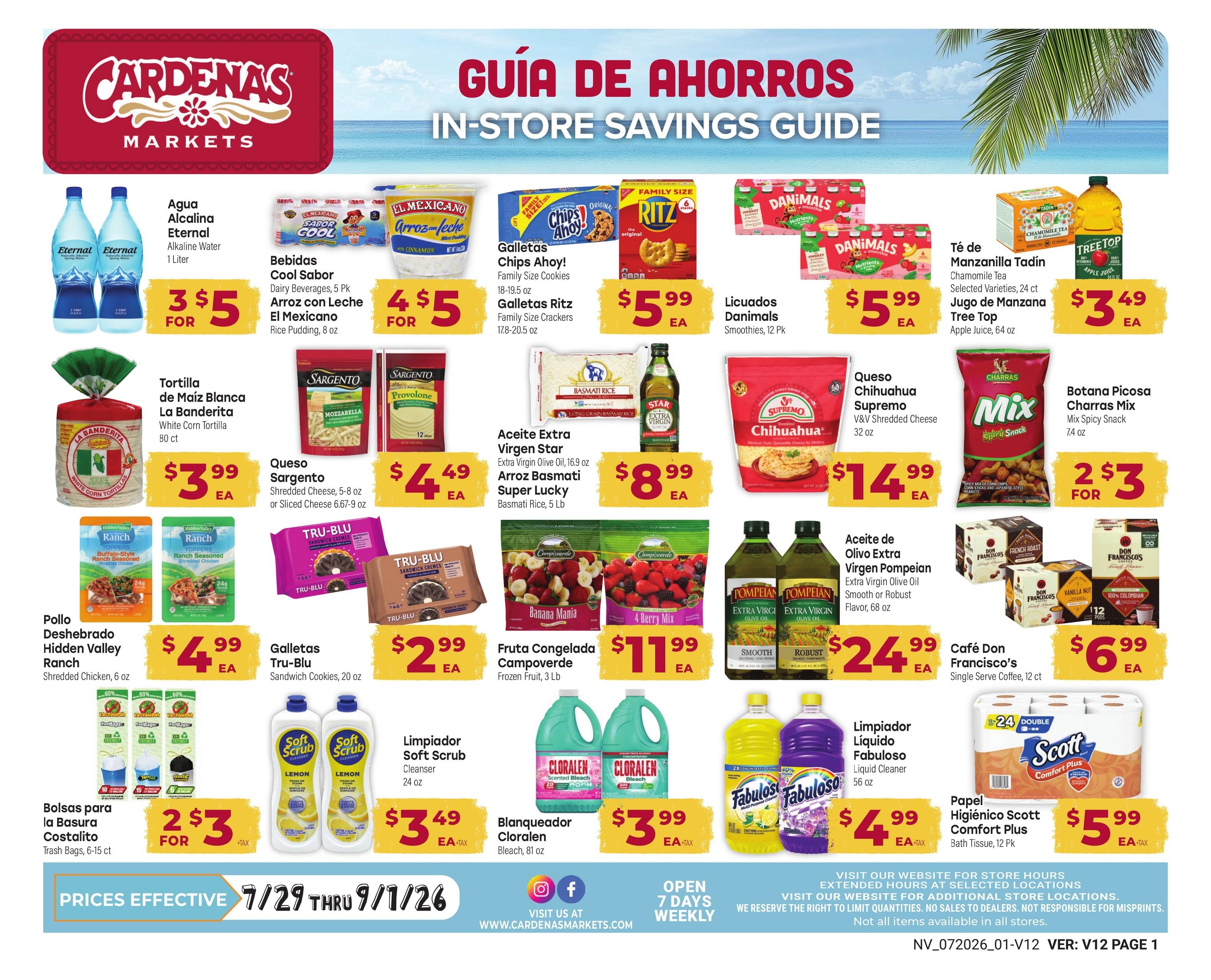 Cardenas Markets (Las Vegas–Henderson Area, NV) Weekly Ad July 29 - September 1, 2026
