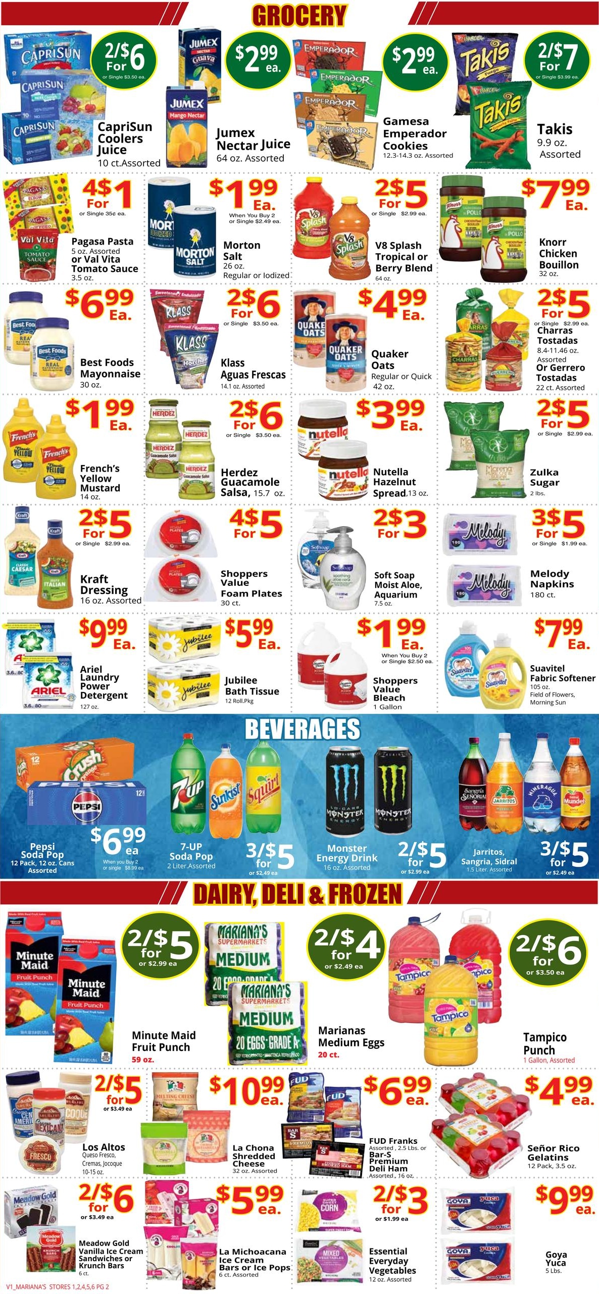 Mariana's Supermarkets (Las Vegas–North Las Vegas Area, NV) Weekly Ad August 4 - 10, 2026