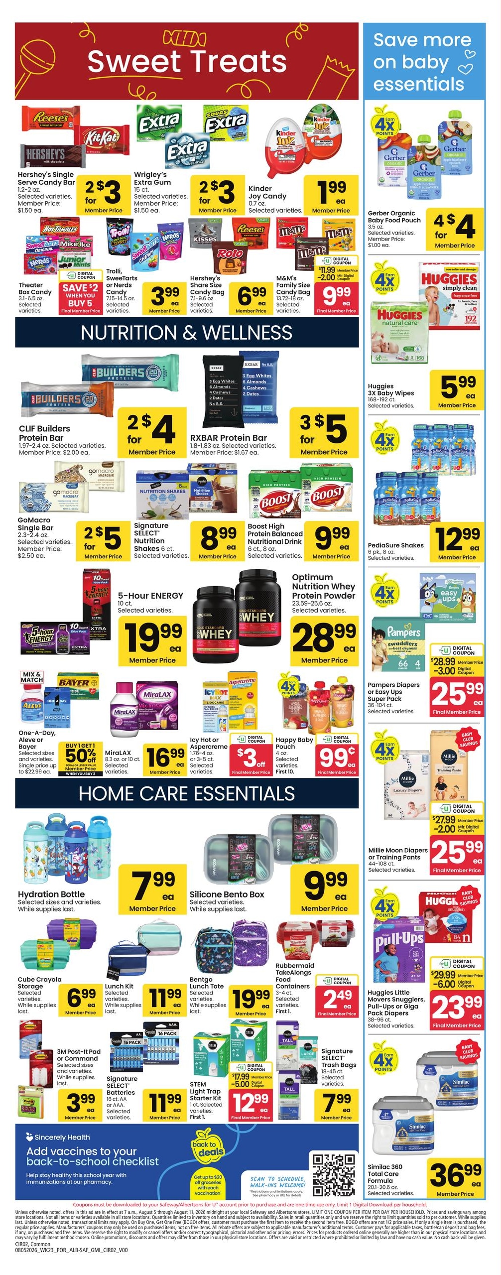 Safeway (Battle Ground Area, WA) Weekly Ad August 5 - 11, 2026