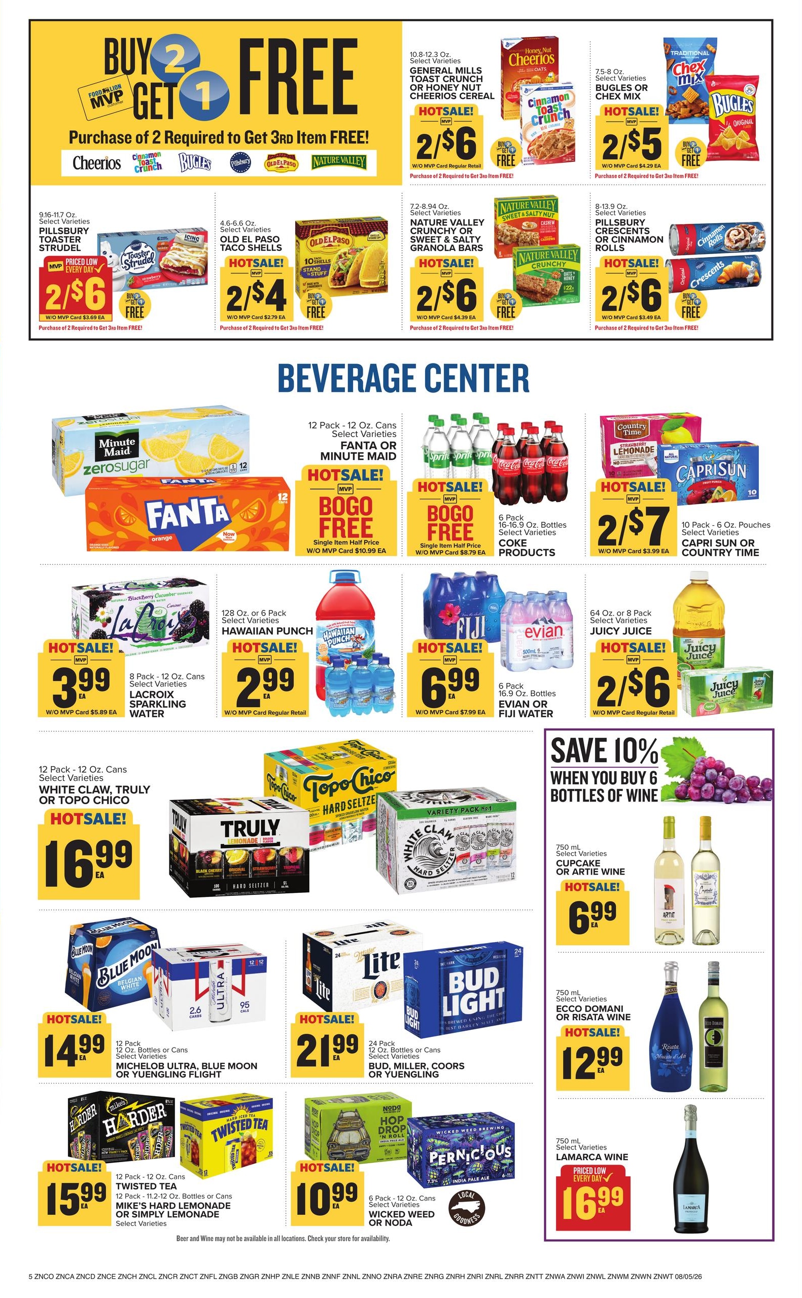Food Lion (New Bern–Bridgeton Area, NC) Weekly Ad August 5 - 11, 2026