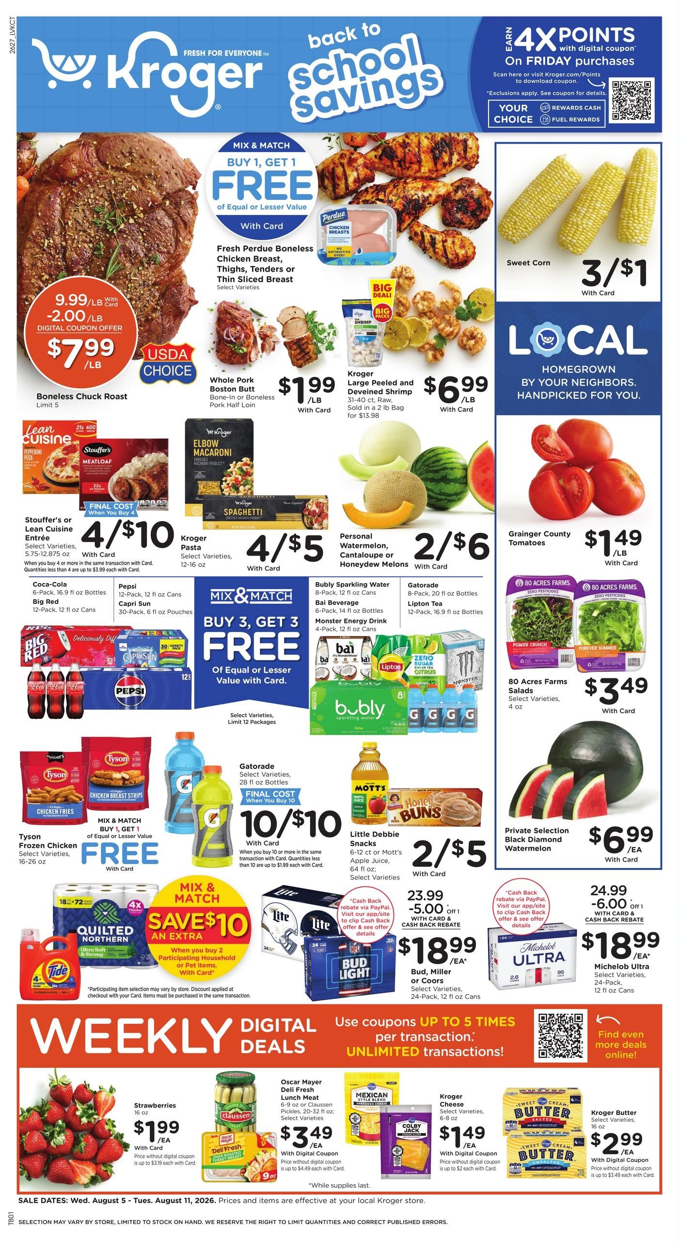 Kroger Weekly Ad August 5 - 11, 2026