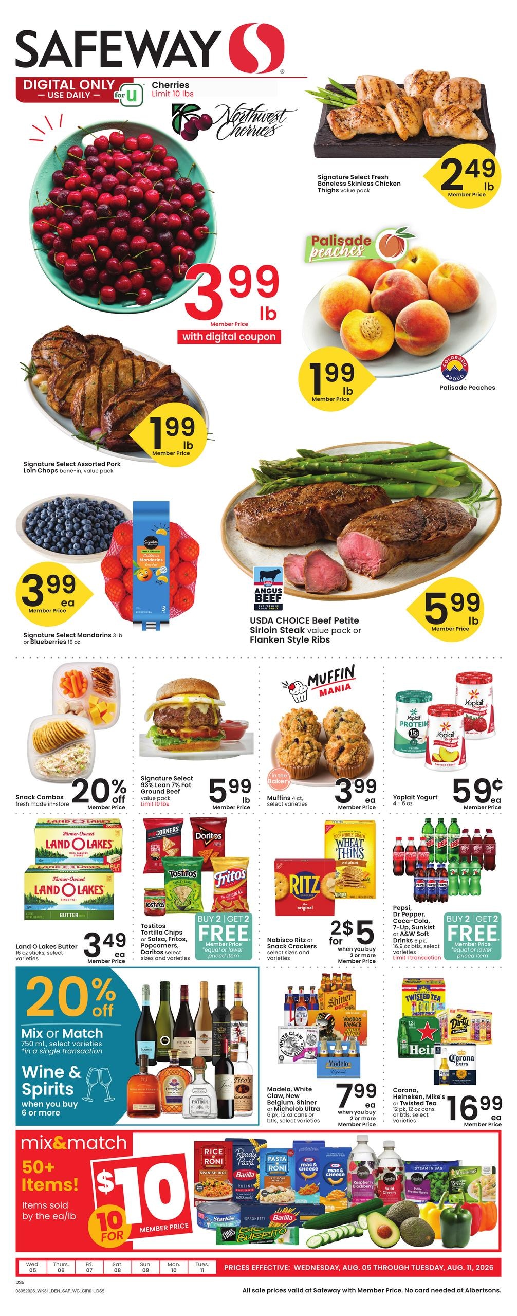 Safeway (Rapid City Area, SD) Weekly Ad August 5 - 11, 2026