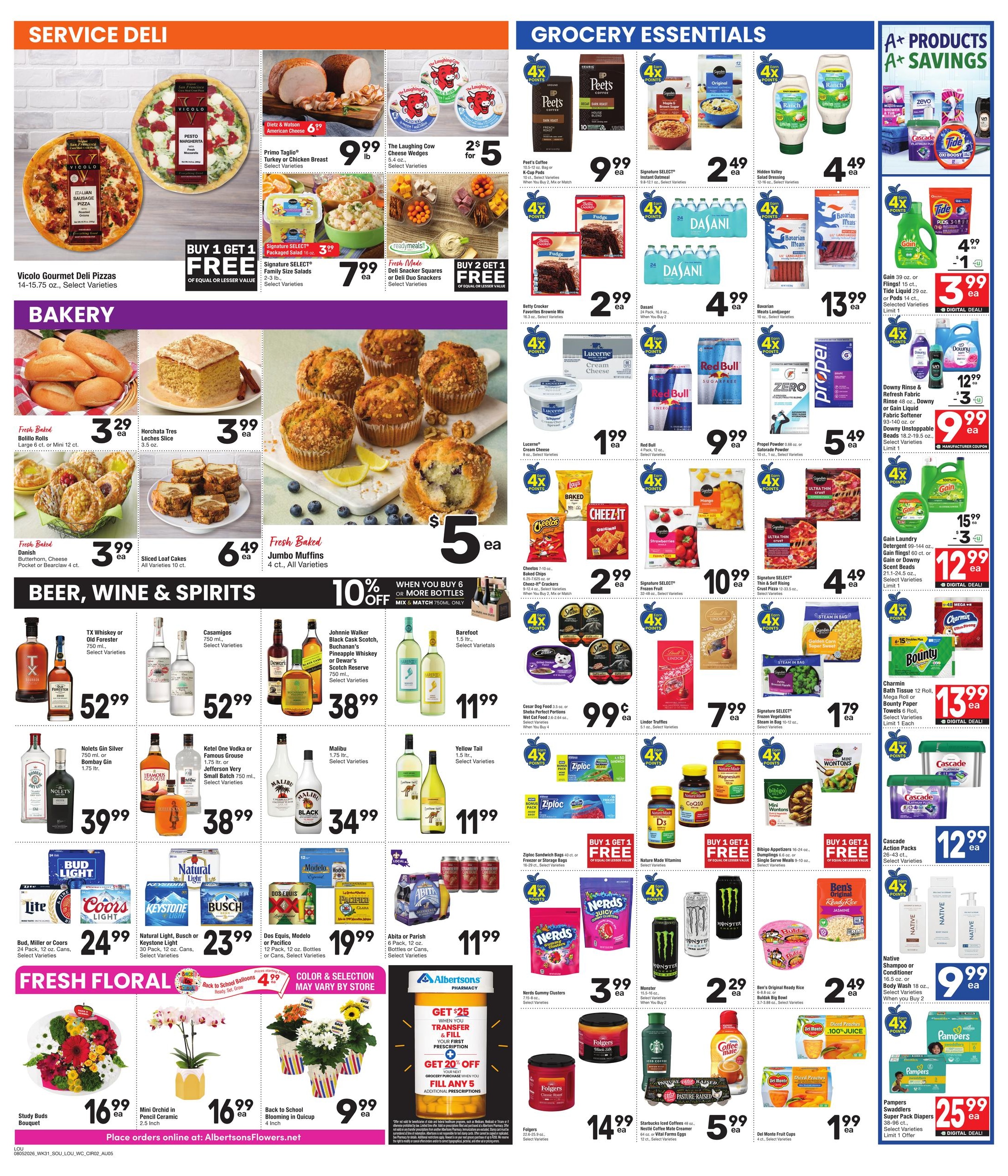 Albertsons (Lafayette–Mamou Area, LA) Weekly Ad August 5 - 11, 2026