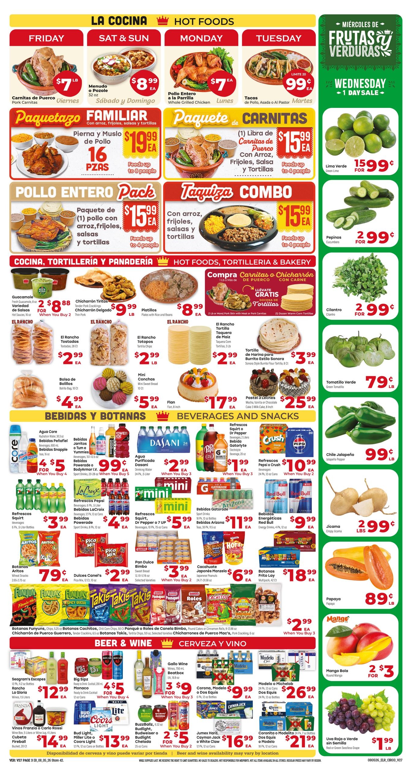 El Rancho Supermercado (Mcallen–Edinburg Area, TX) Weekly Ad August 5 - 11, 2026