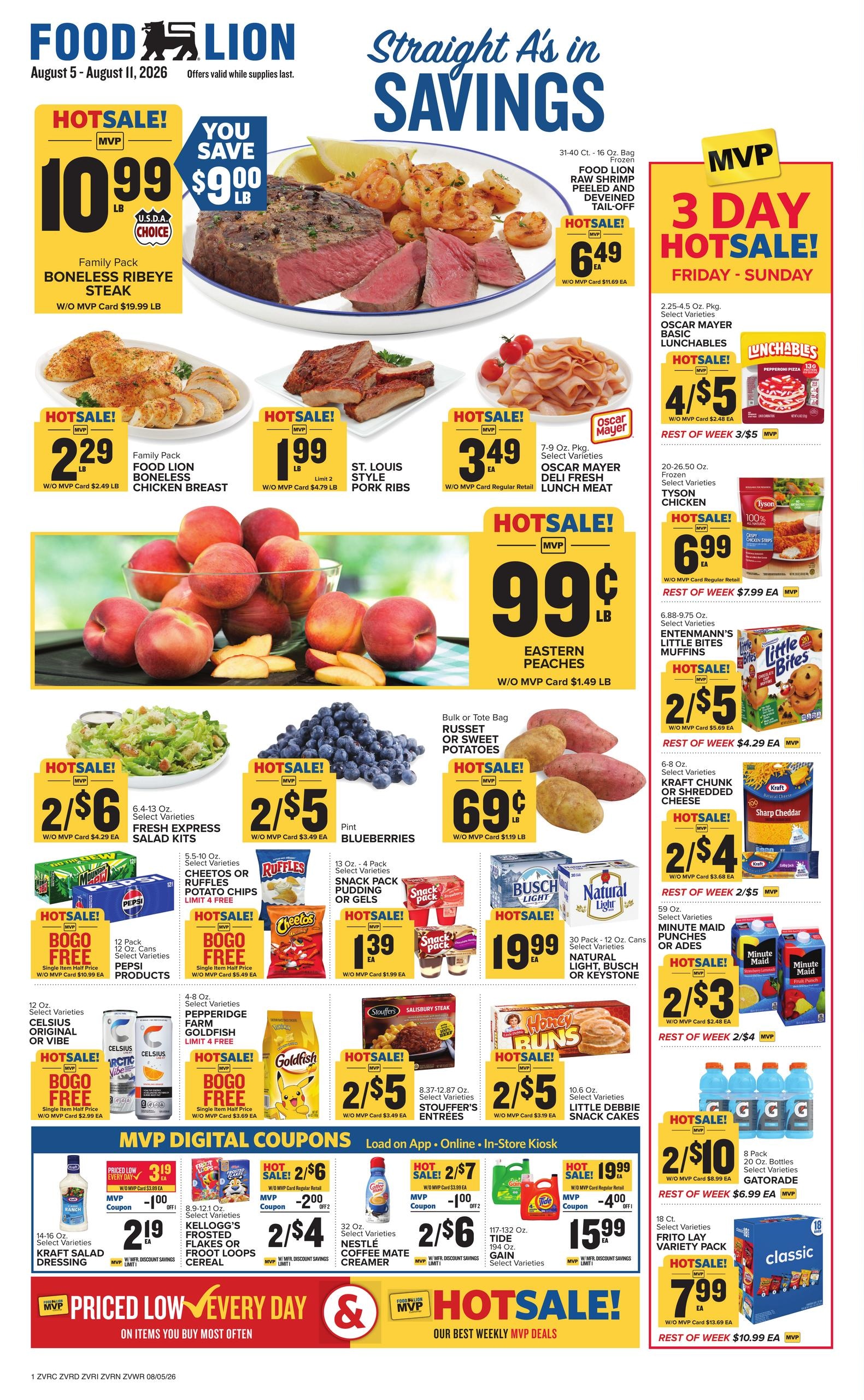 Food Lion (Richmond Area, VA) Weekly Ad August 5 - 11, 2026