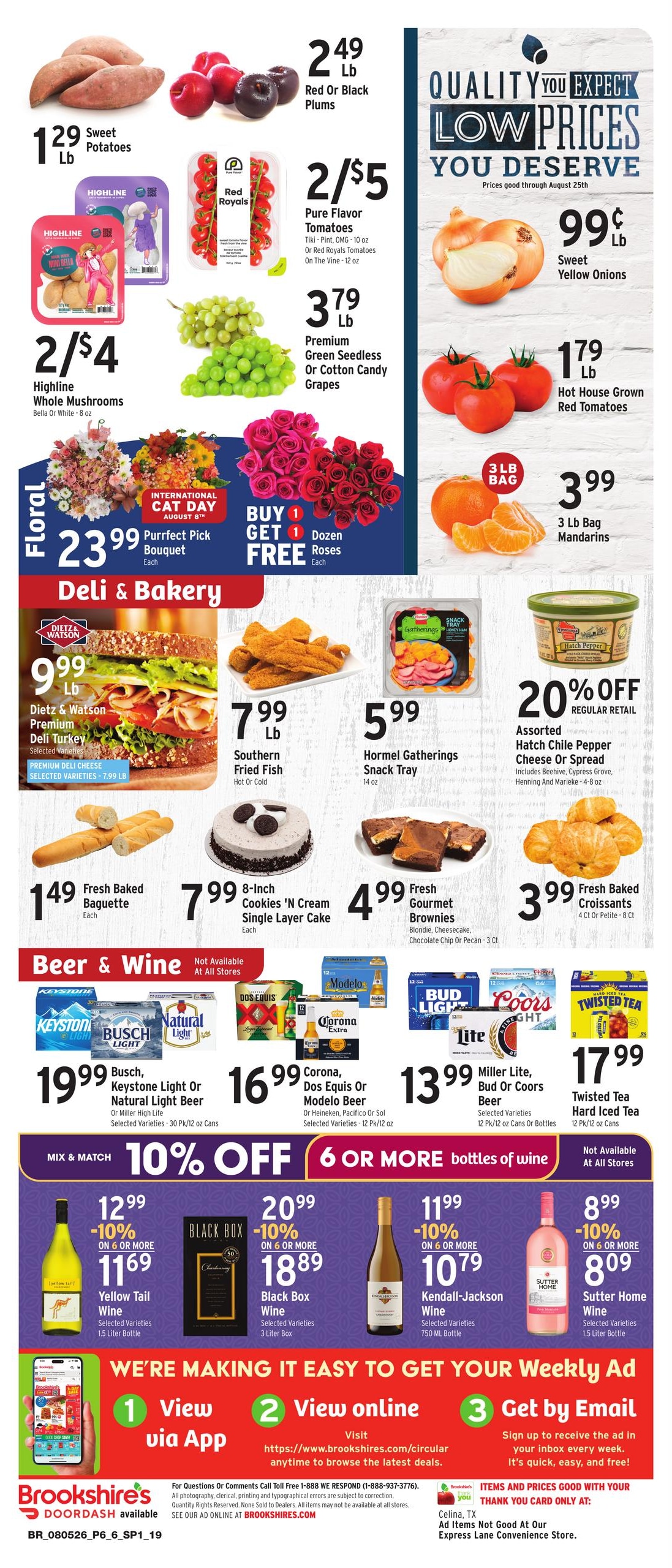 Brookshire's (Frisco–Little Elm Area, TX) Weekly Ad August 5 - 11, 2026