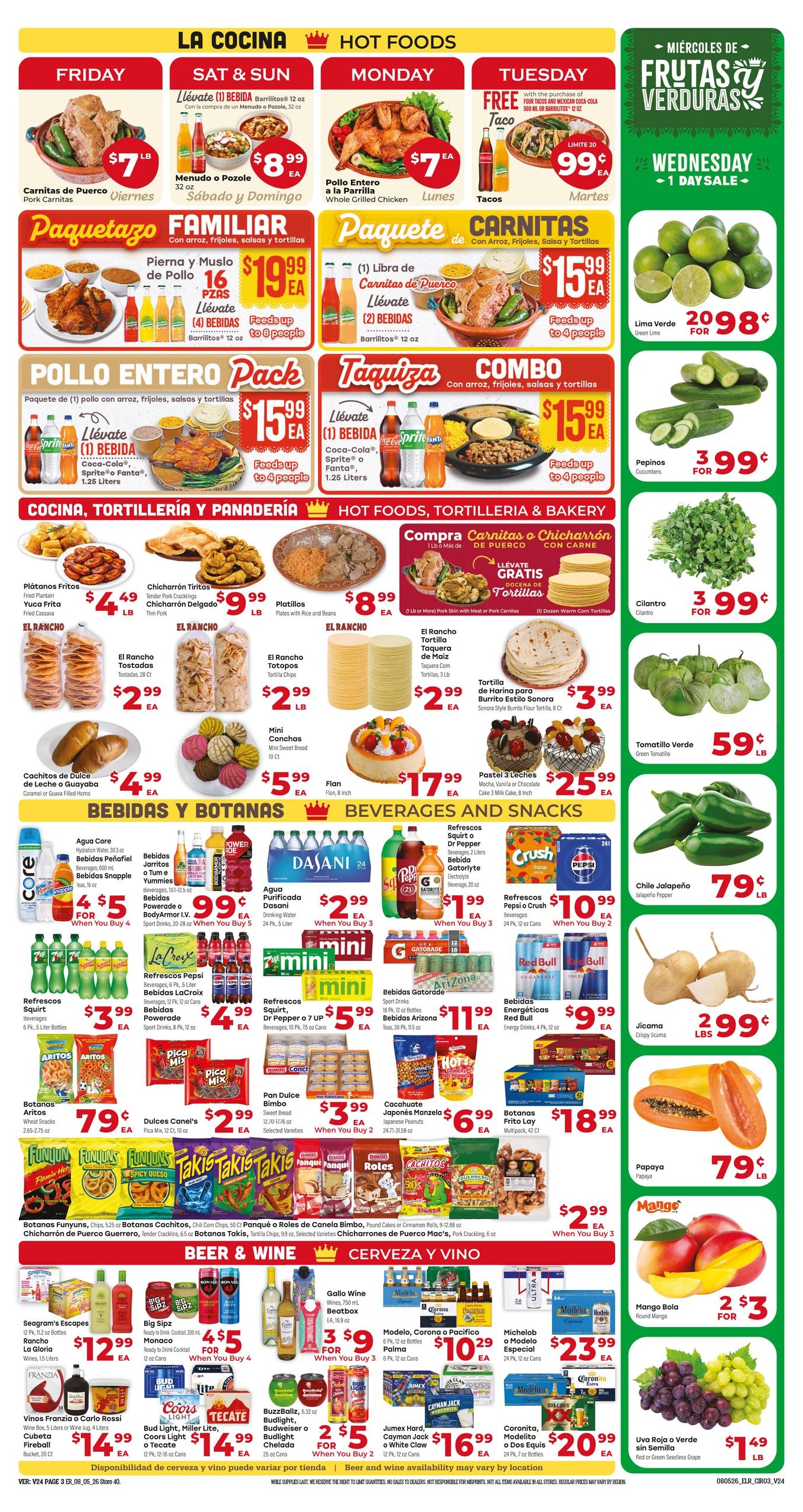 El Rancho Supermercado (Bedford Area, TX) Weekly Ad August 5 - 11, 2026