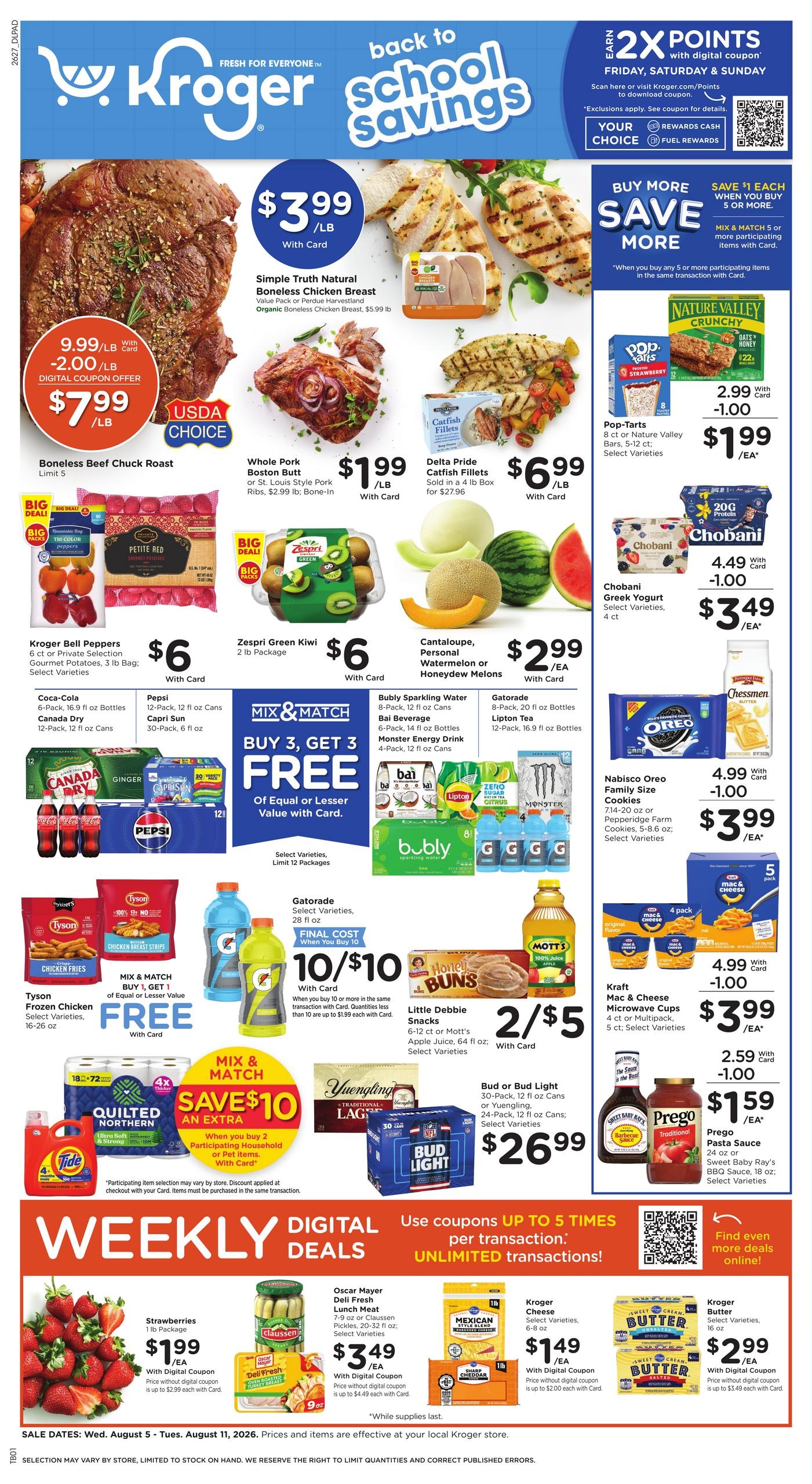 Kroger (Paducah Area, KY) Weekly Ad August 5 - 11, 2026