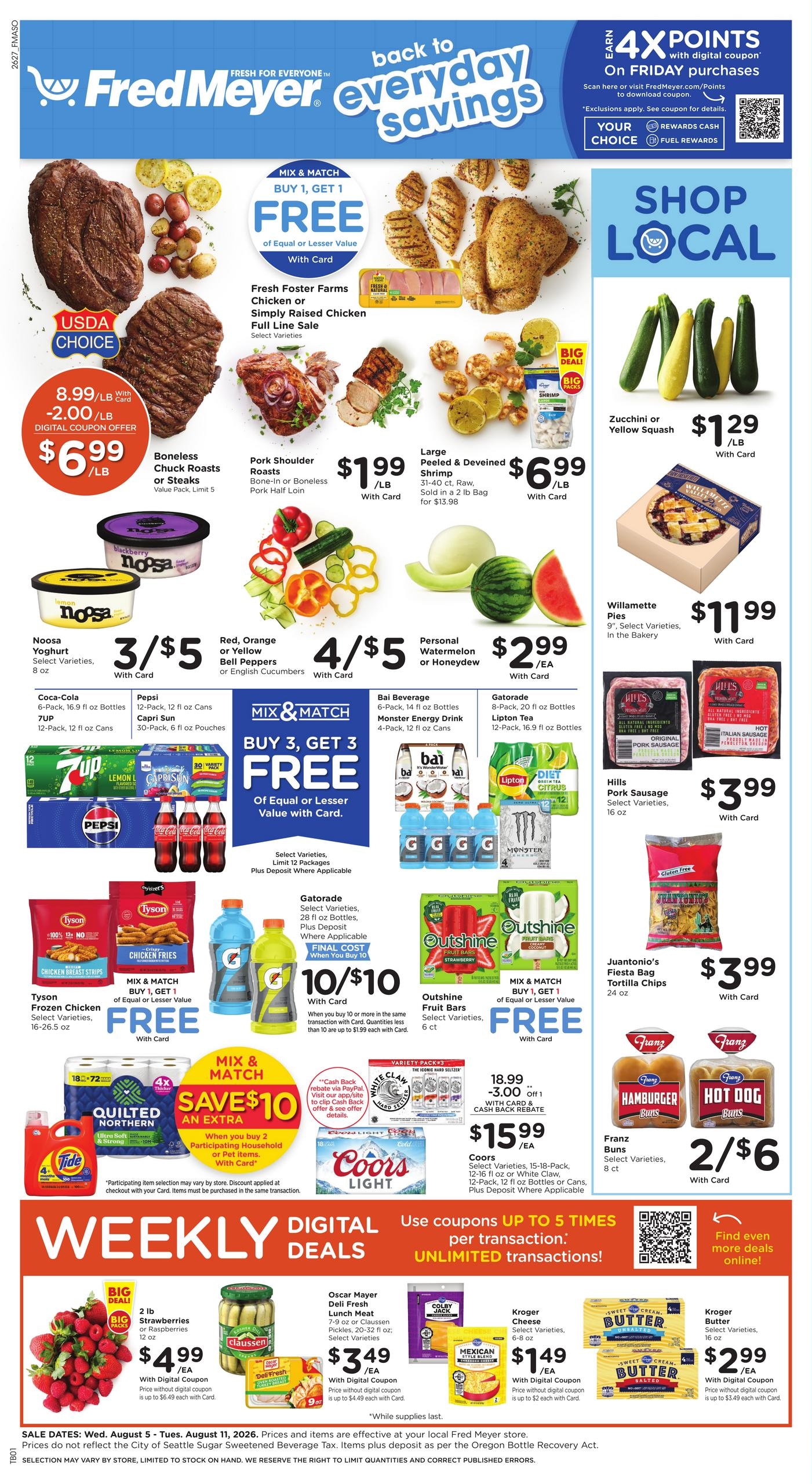 Fred Meyer (OR) Weekly Ad August 5 - 11, 2026