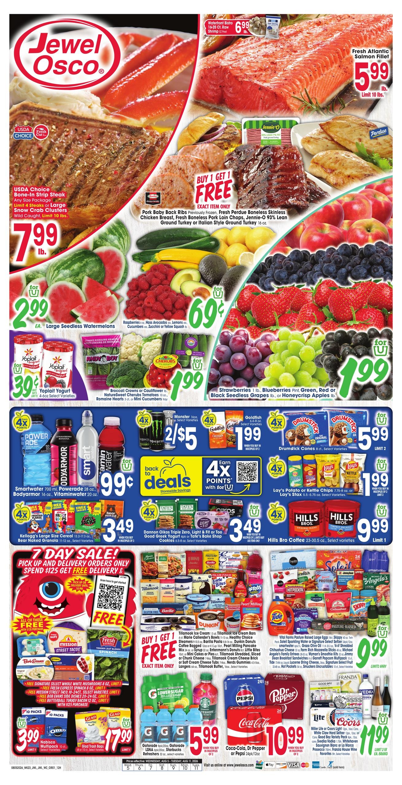 Jewel-Osco (Elgin–West Chicago Area, IL) Weekly Ad August 5 - 11, 2026