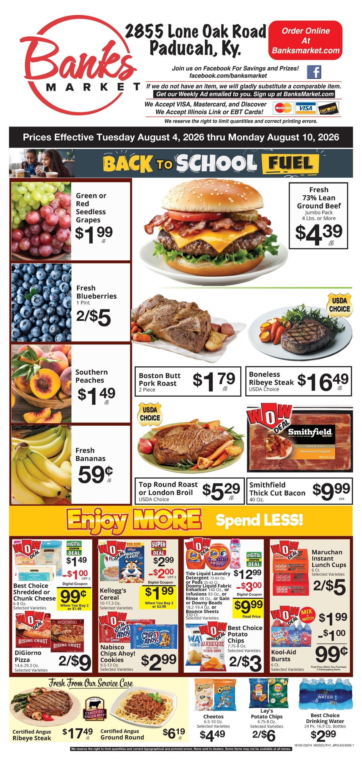 Banks Market Weekly Ad August 4 - 10, 2026