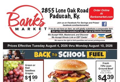 Banks Market Weekly Ad August 4 - 10, 2026