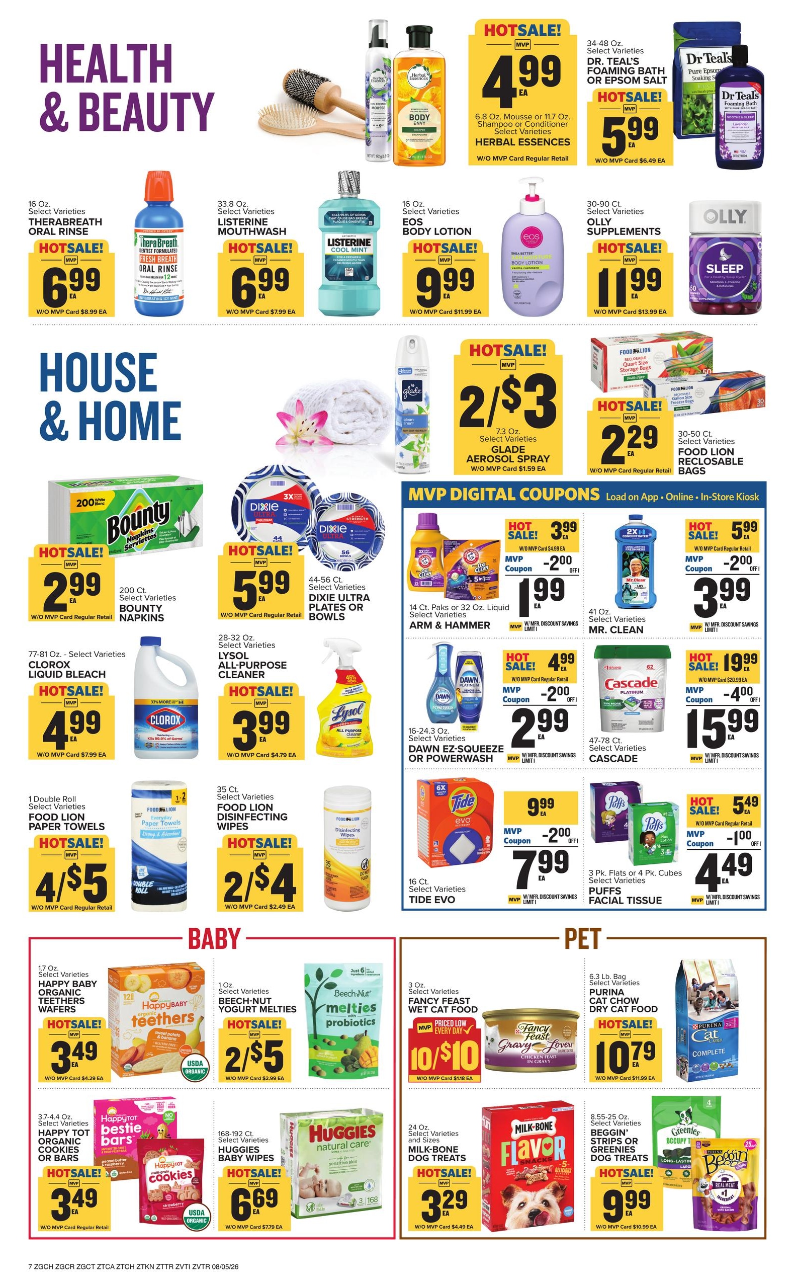 Food Lion (Dalton Area, GA) Weekly Ad August 5 - 11, 2026