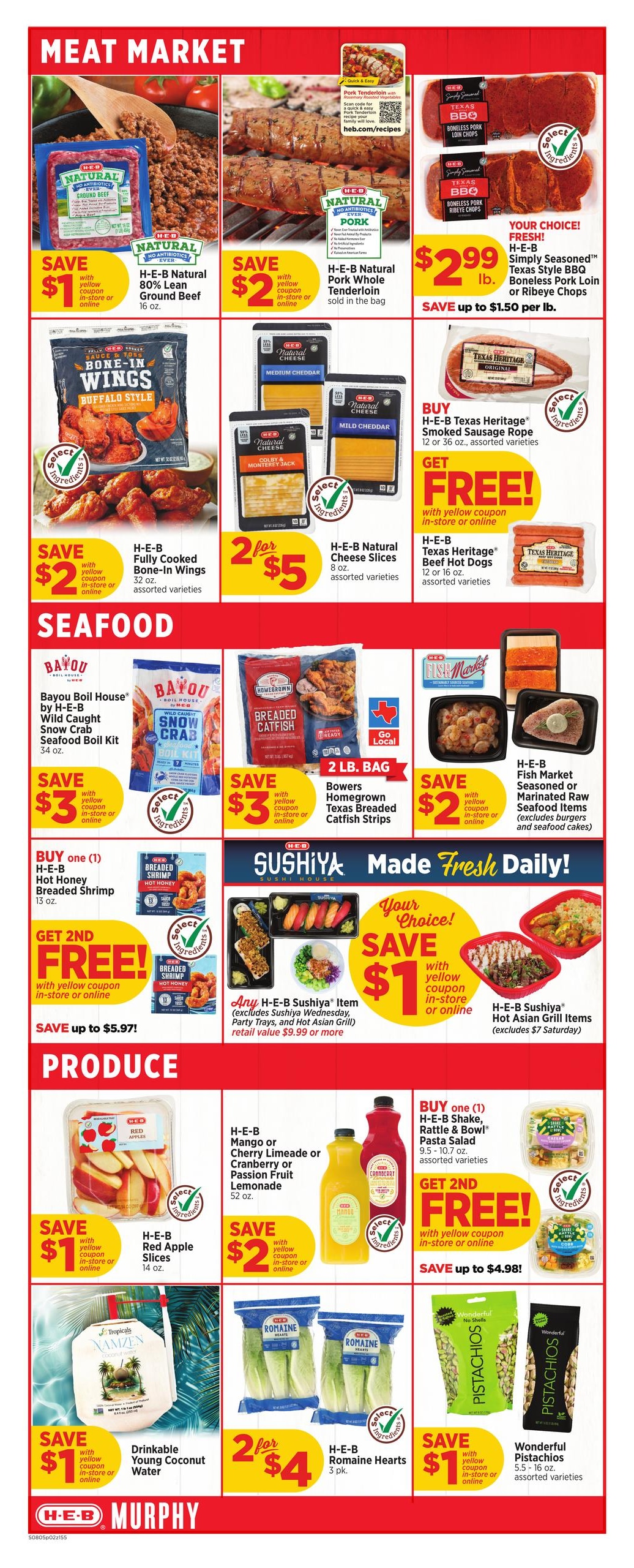 H-E-B (Garland Area, TX) Weekly Ad August 5 - 11, 2026