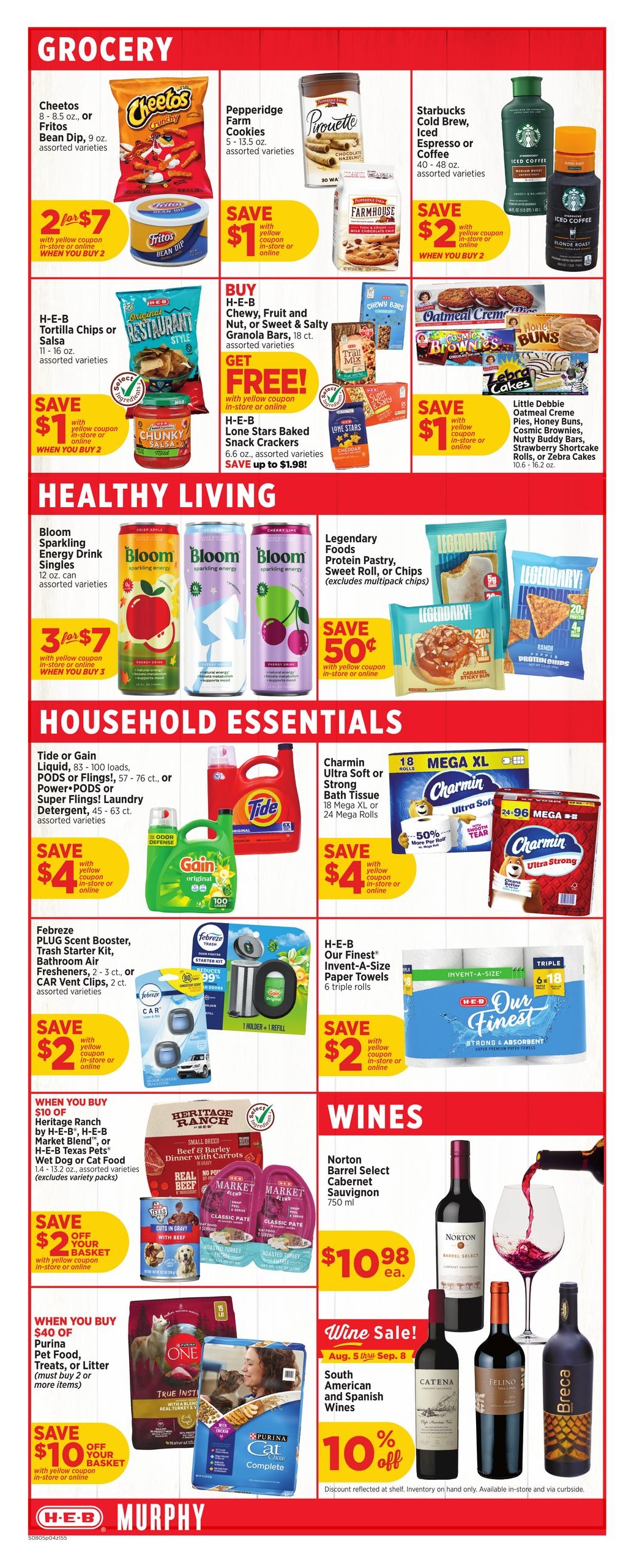 H-E-B (Garland Area, TX) Weekly Ad August 5 - 11, 2026