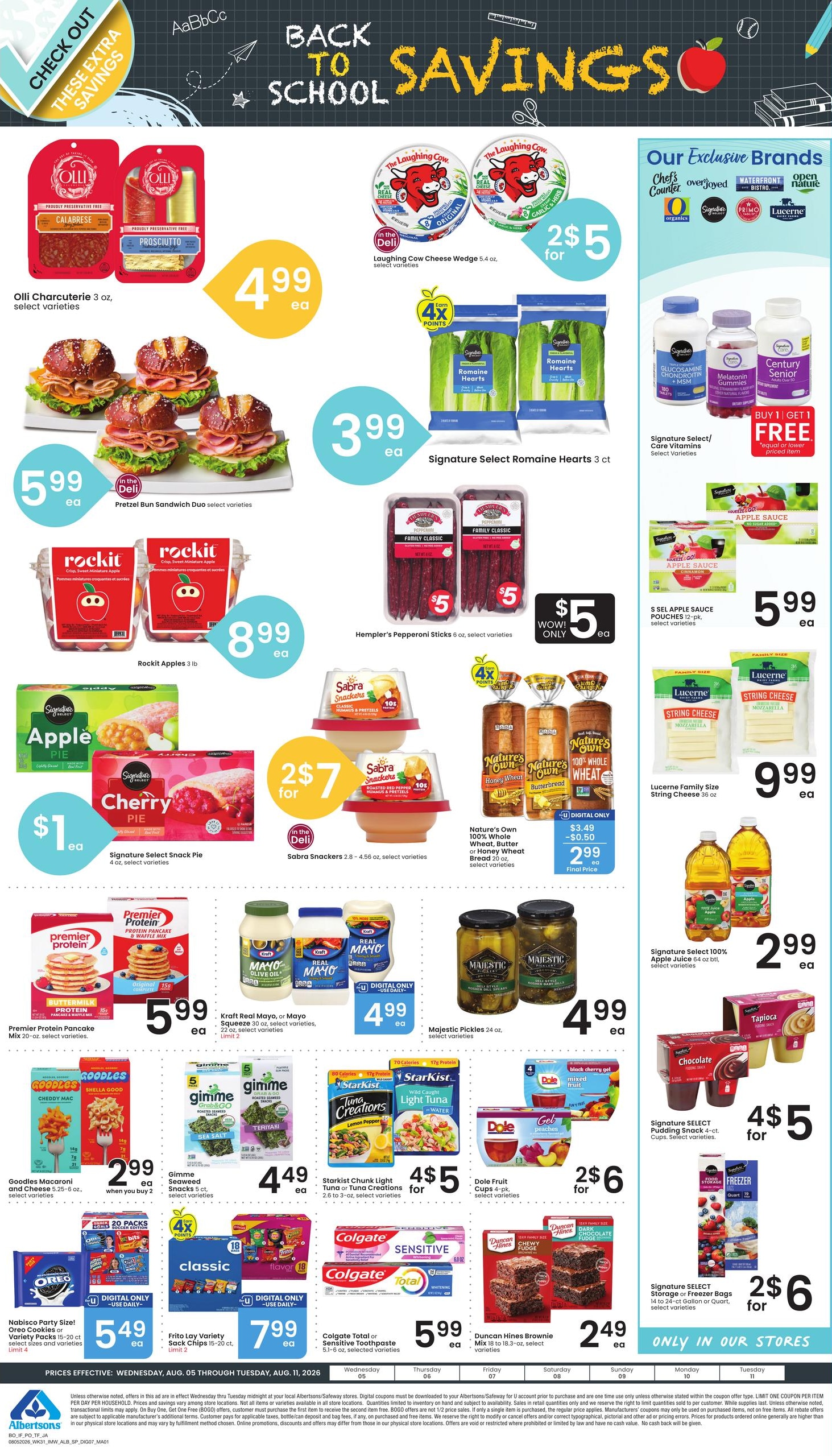 Albertsons (Jackson Area, WY) Weekly Ad August 5 - 11, 2026