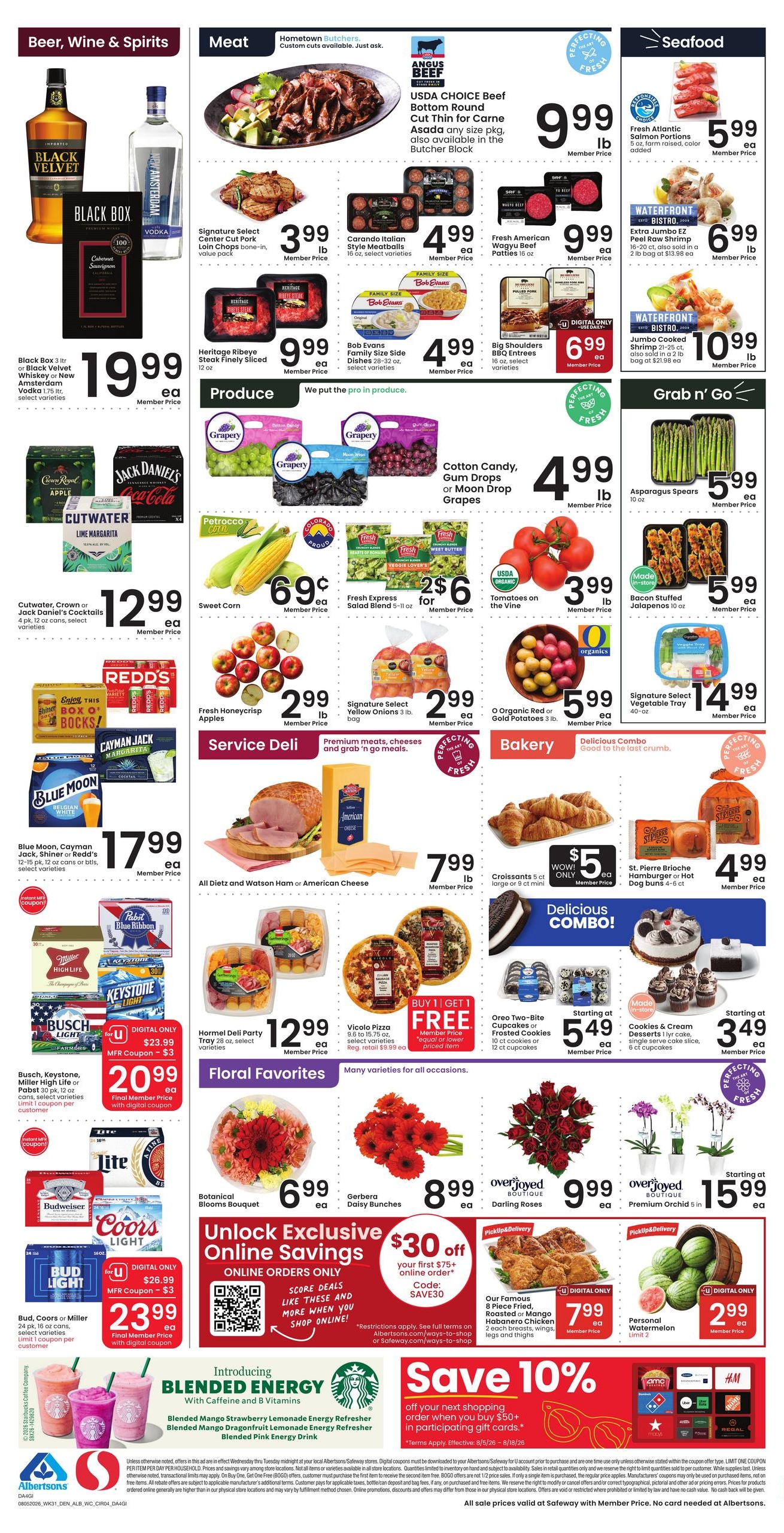Albertsons (Gillette Area, WY) Weekly Ad August 5 - 11, 2026