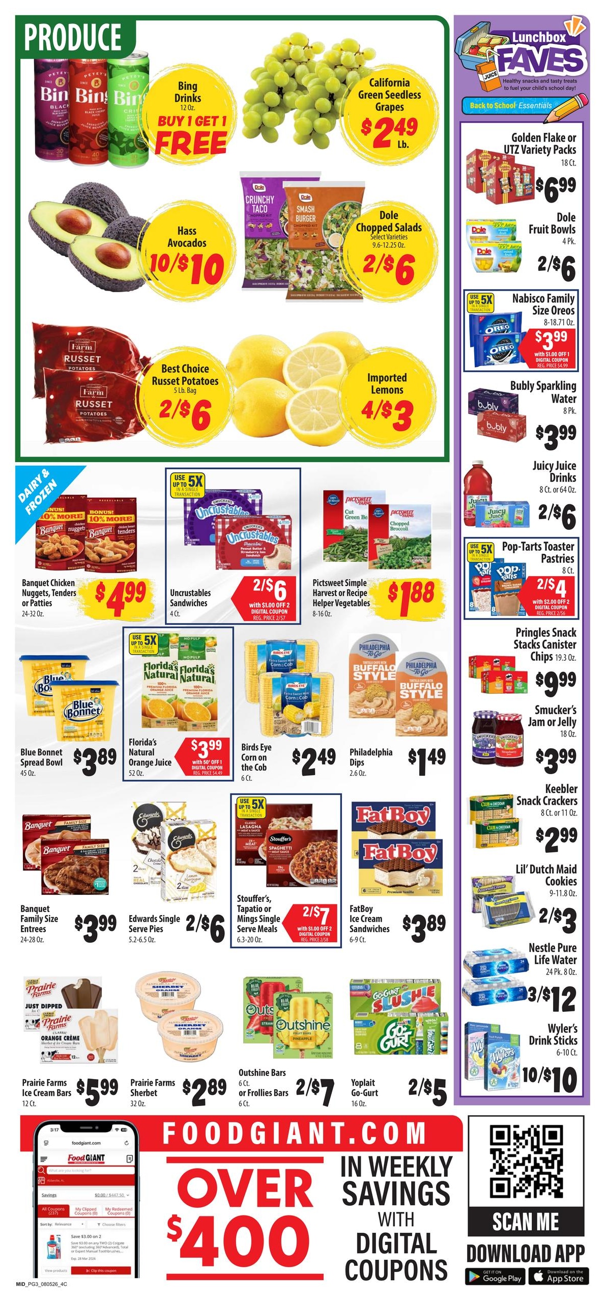 Food Giant Weekly Ad August 5 - 11, 2026