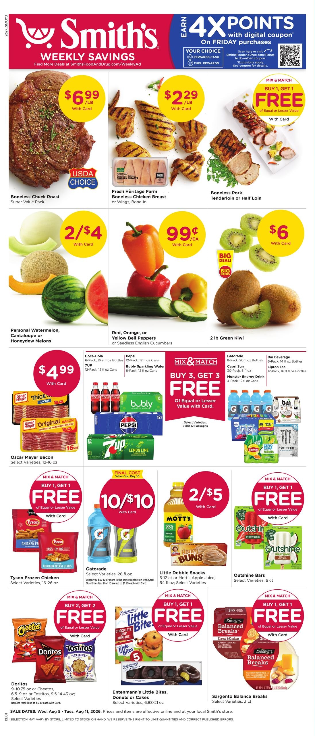 Smith's (Gillette Area, WY) Weekly Ad August 5 - 11, 2026