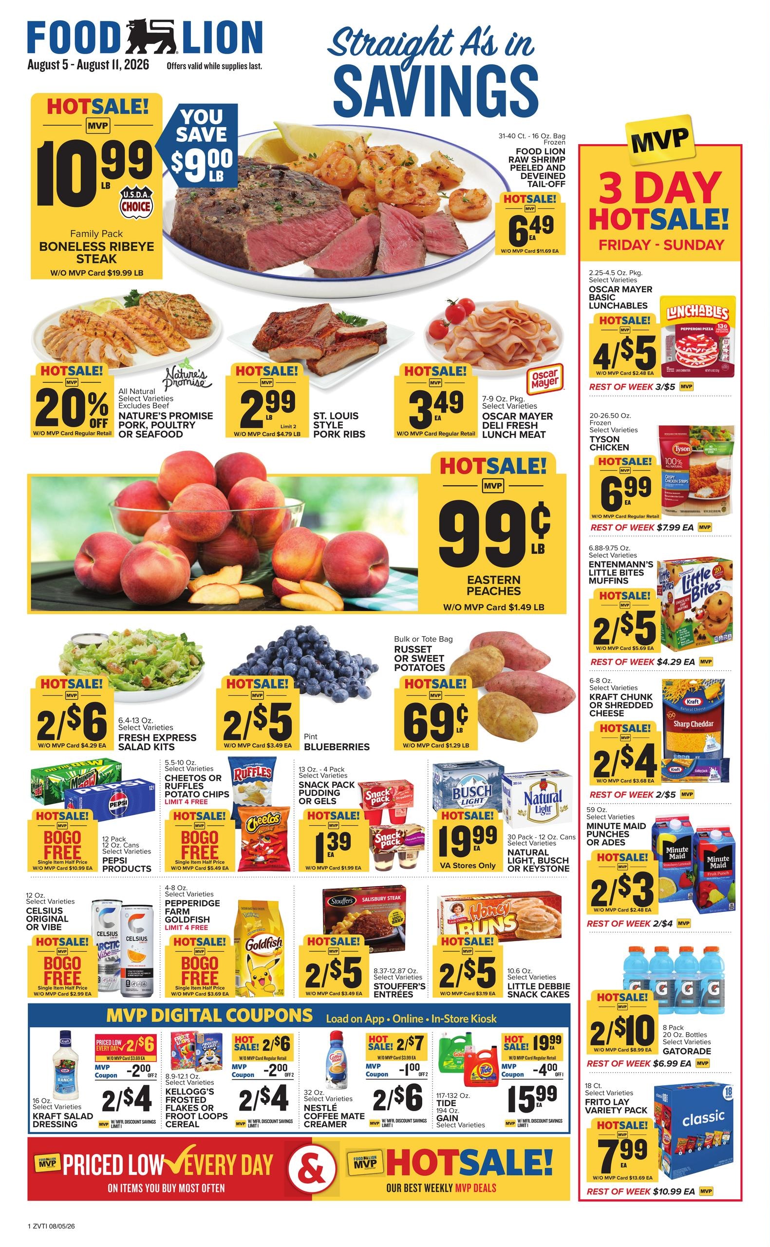 Food Lion (Bristol–Abingdon Area, VA) Weekly Ad August 5 - 11, 2026