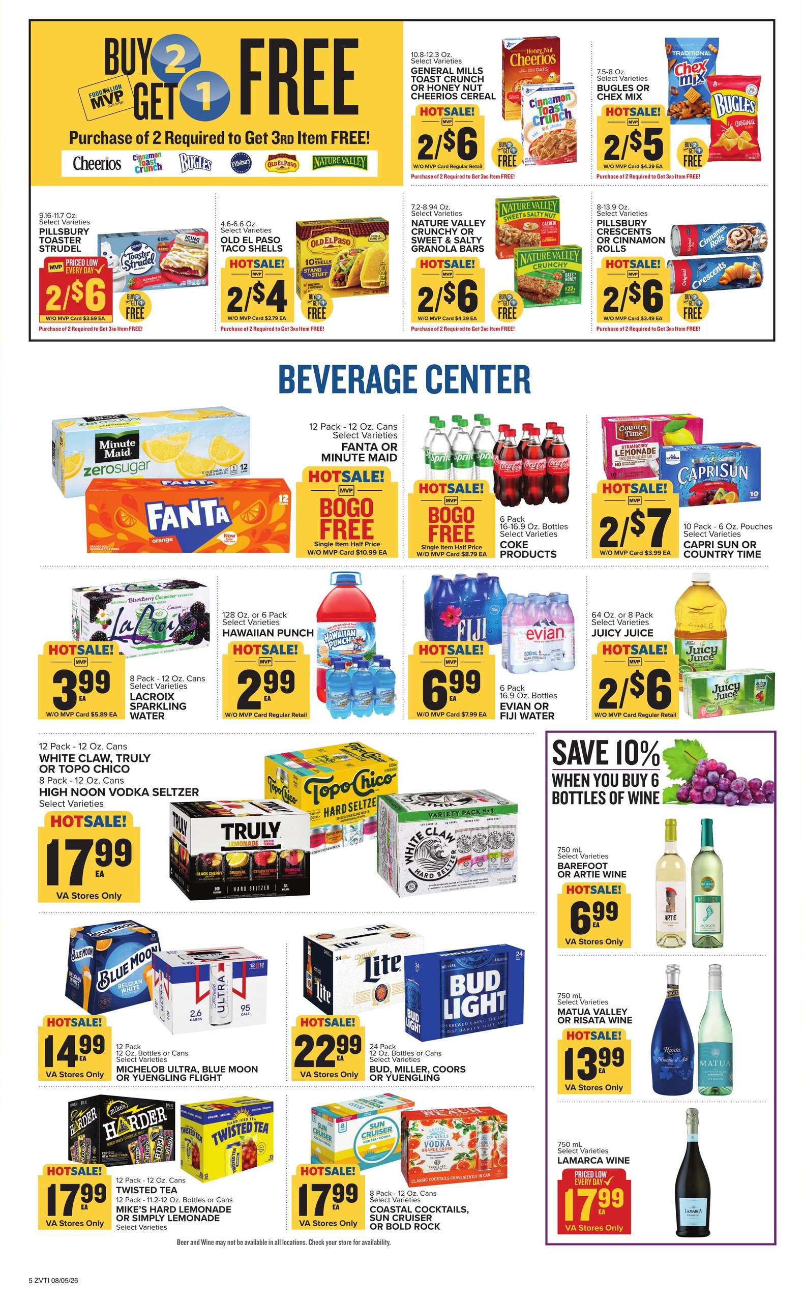 Food Lion (Bristol–Abingdon Area, VA) Weekly Ad August 5 - 11, 2026
