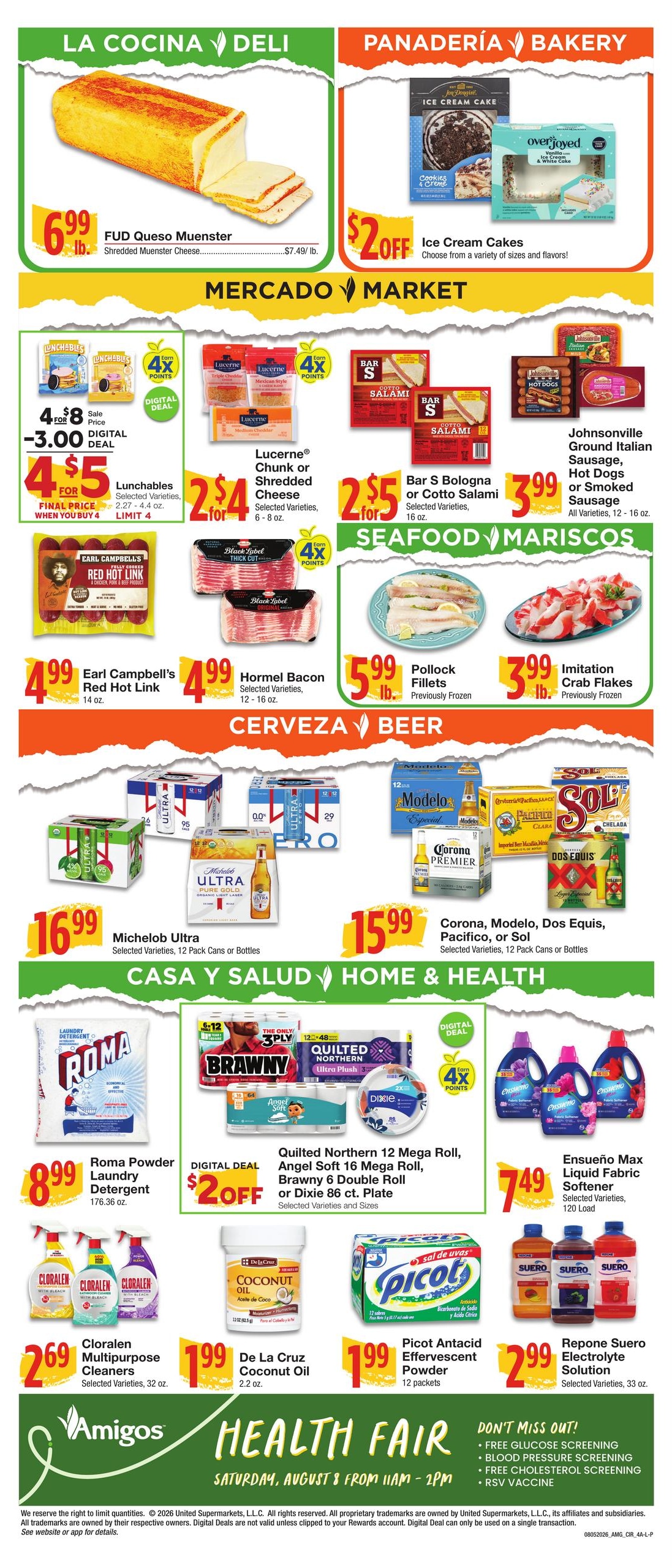Amigos United Weekly Ad August 5 - 11, 2026