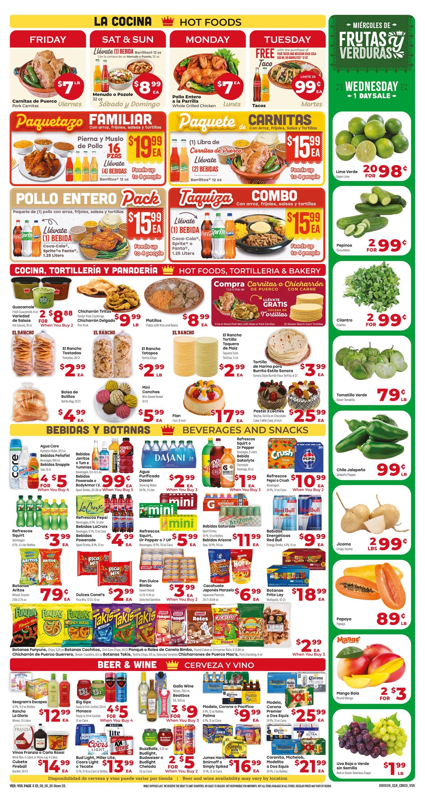 El Rancho Supermercado (Odessa Area, TX) Weekly Ad August 5 - 11, 2026