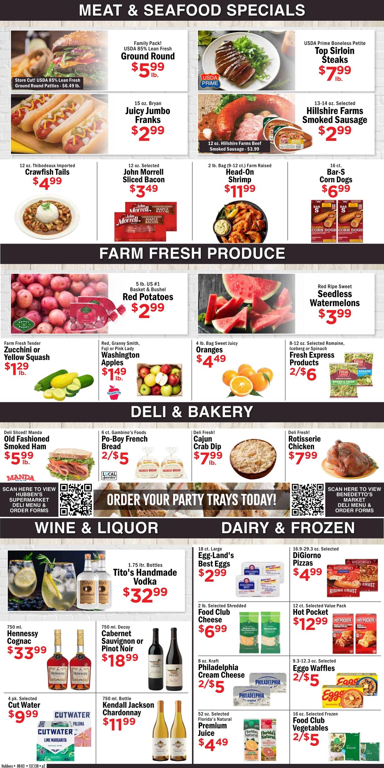 Hubben's Supermarket Weekly Ad August 4 - 10, 2026