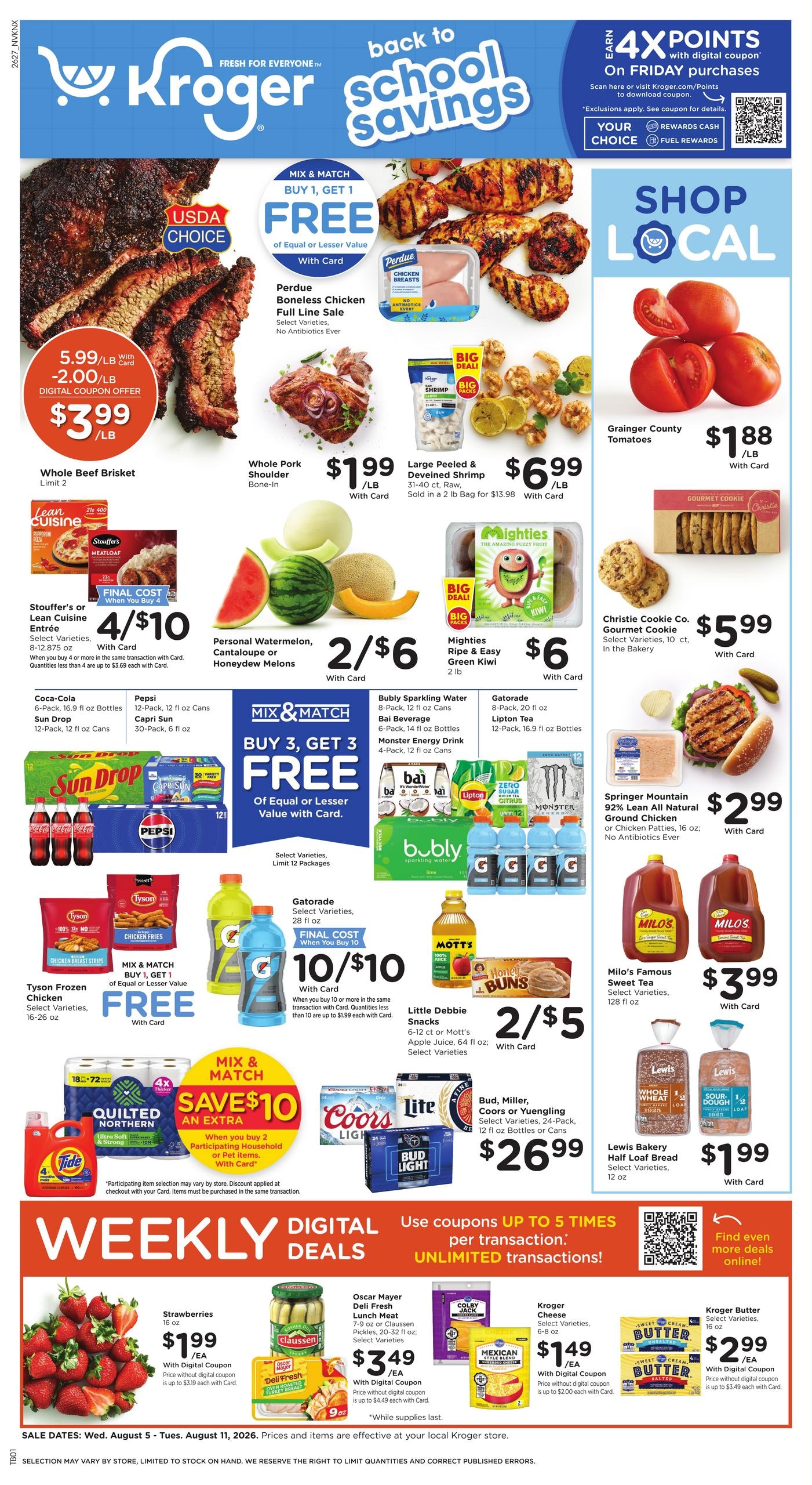 Kroger (Knoxville–Rockford Area, TN) Weekly Ad August 5 - 11, 2026