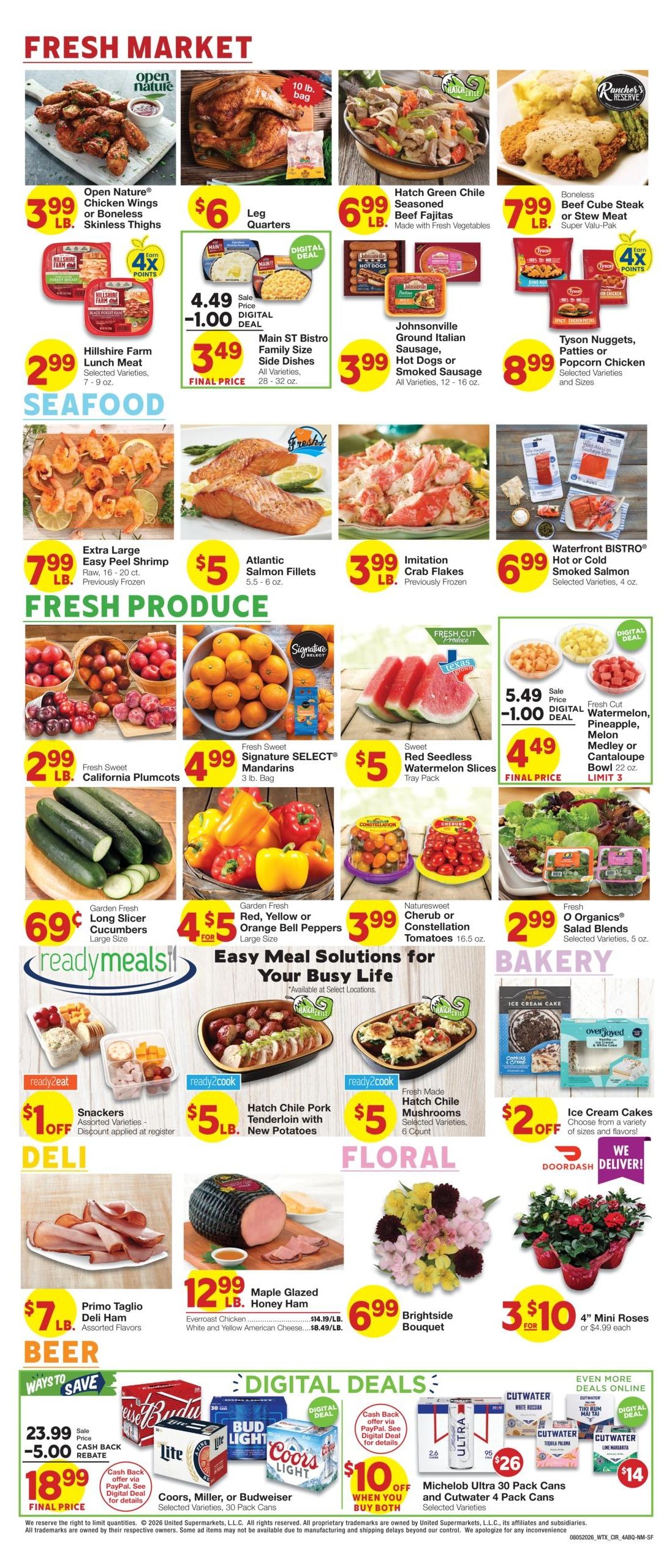 Albertsons Market (San Jose-Santa Fe Area, NM) Weekly Ad August 5 - 11, 2026