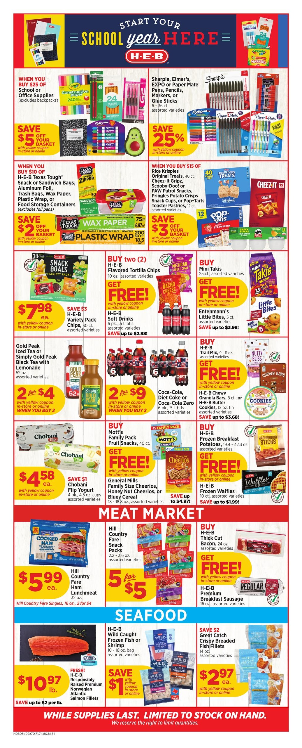 H-E-B (Beaumont Area, TX) Weekly Ad August 5 - 11, 2026