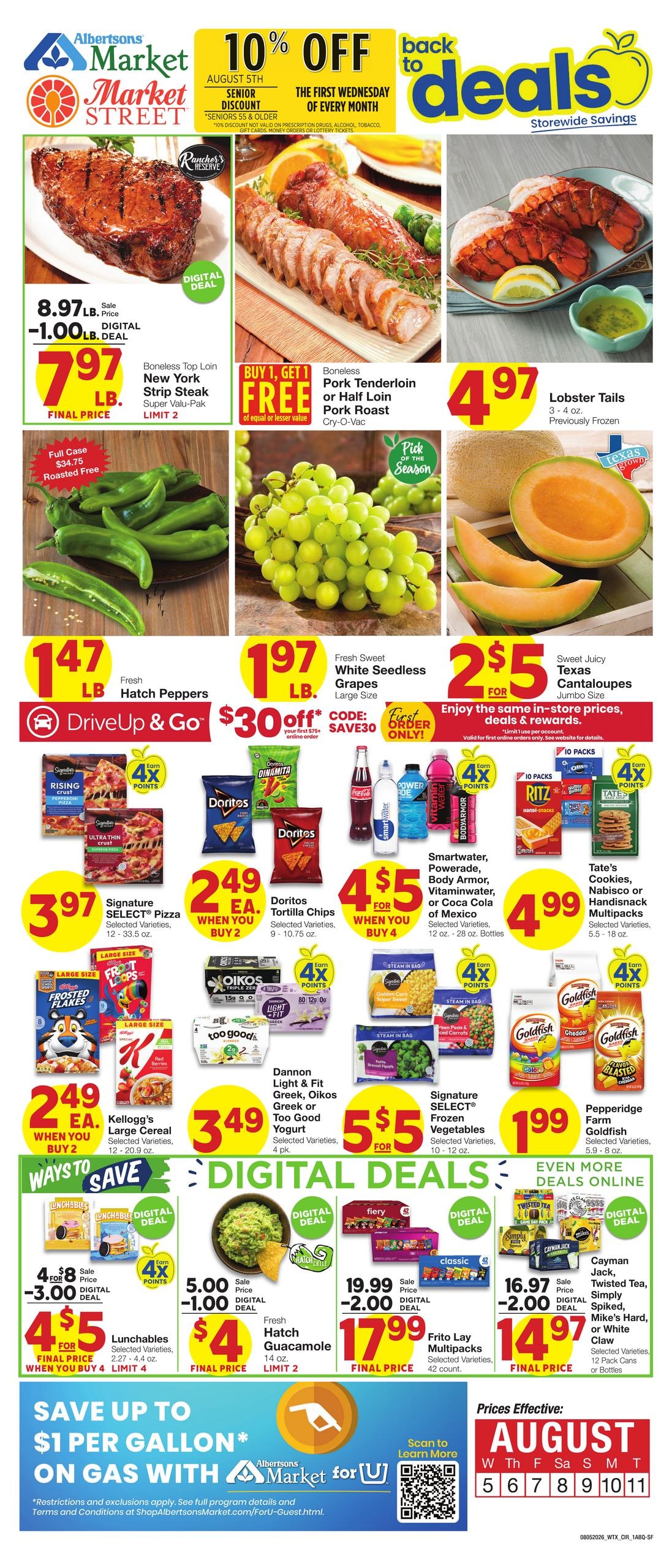 Market Street (San Jose-Santa Fe Area, NM) Weekly Ad August 5 - 11, 2026