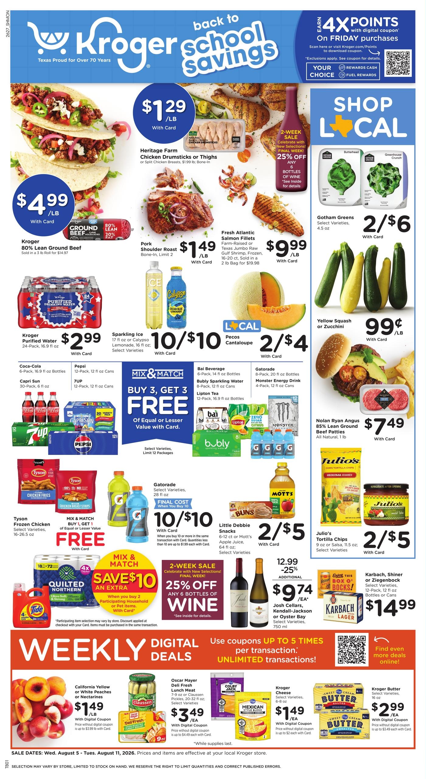 Kroger (Beaumont Area, TX) Weekly Ad August 5 - 11, 2026