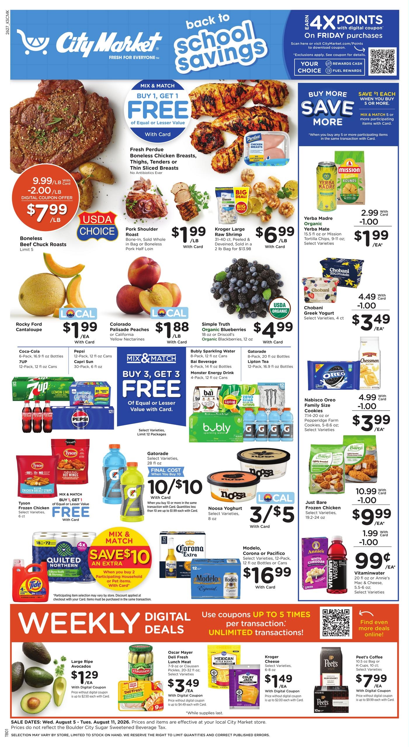 City Market (Colorado Springs Area, CO) Weekly Ad August 5 - 11, 2026
