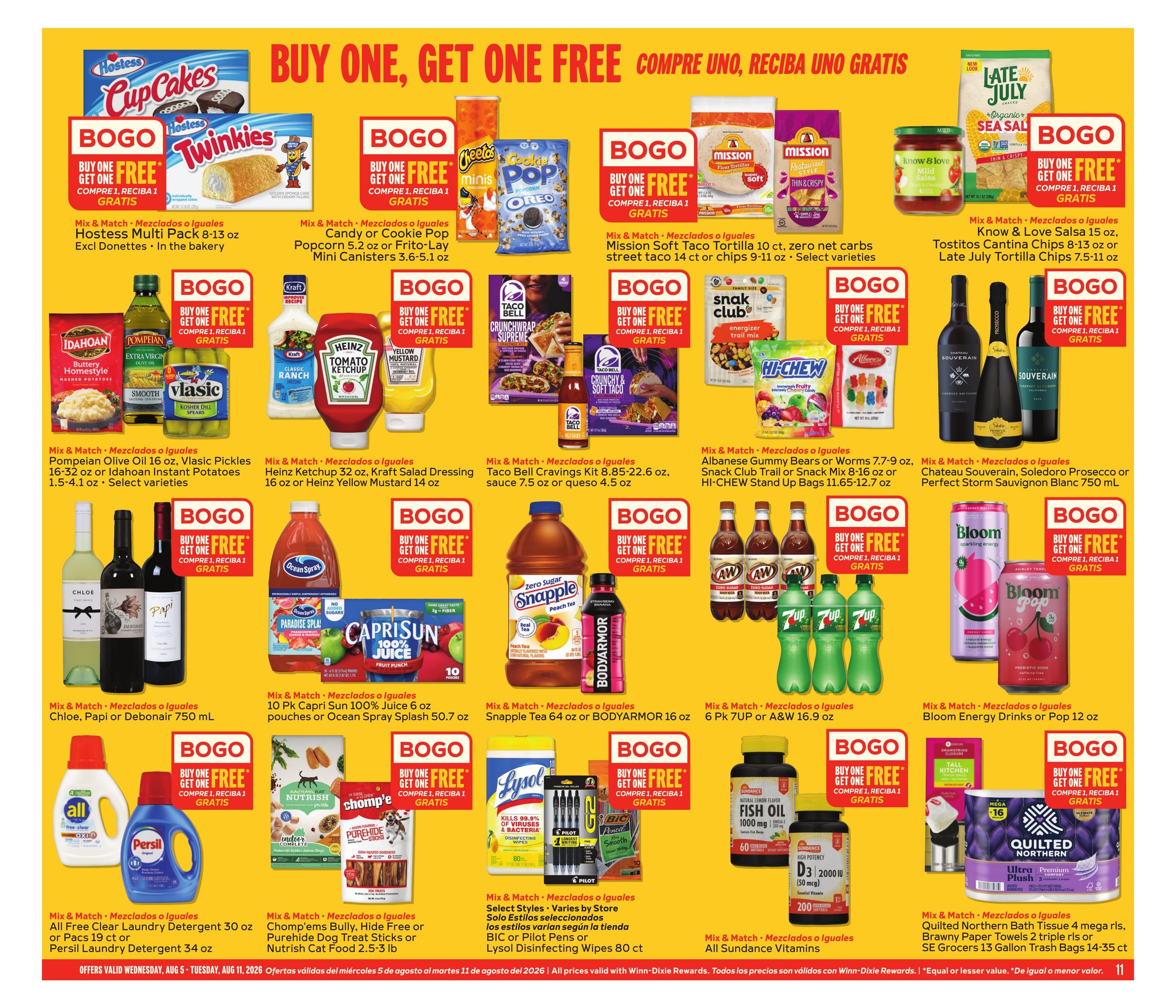 Winn-Dixie (Clarcona Area, FL) Weekly Ad August 5 - 11, 2026