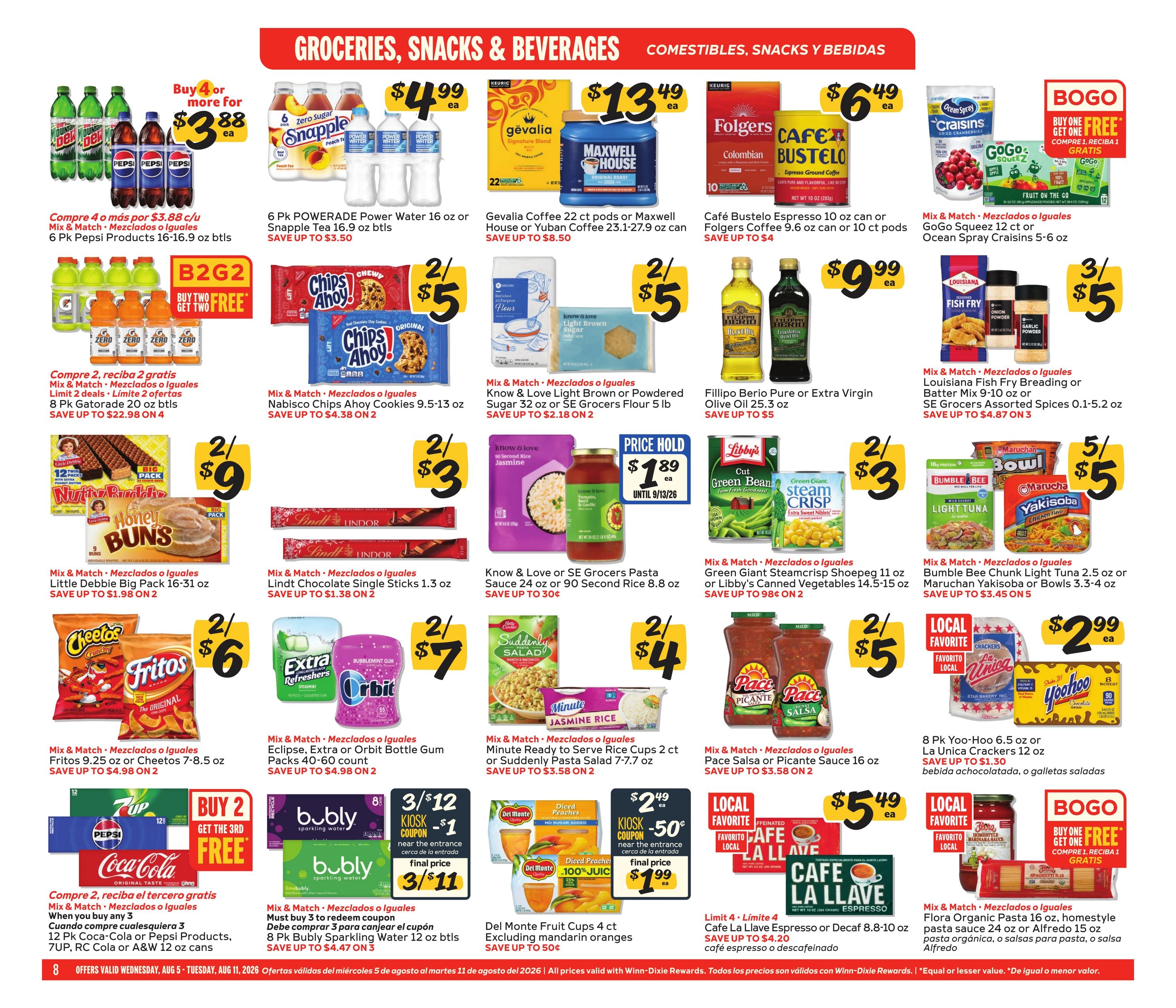 Winn-Dixie (Clarcona Area, FL) Weekly Ad August 5 - 11, 2026