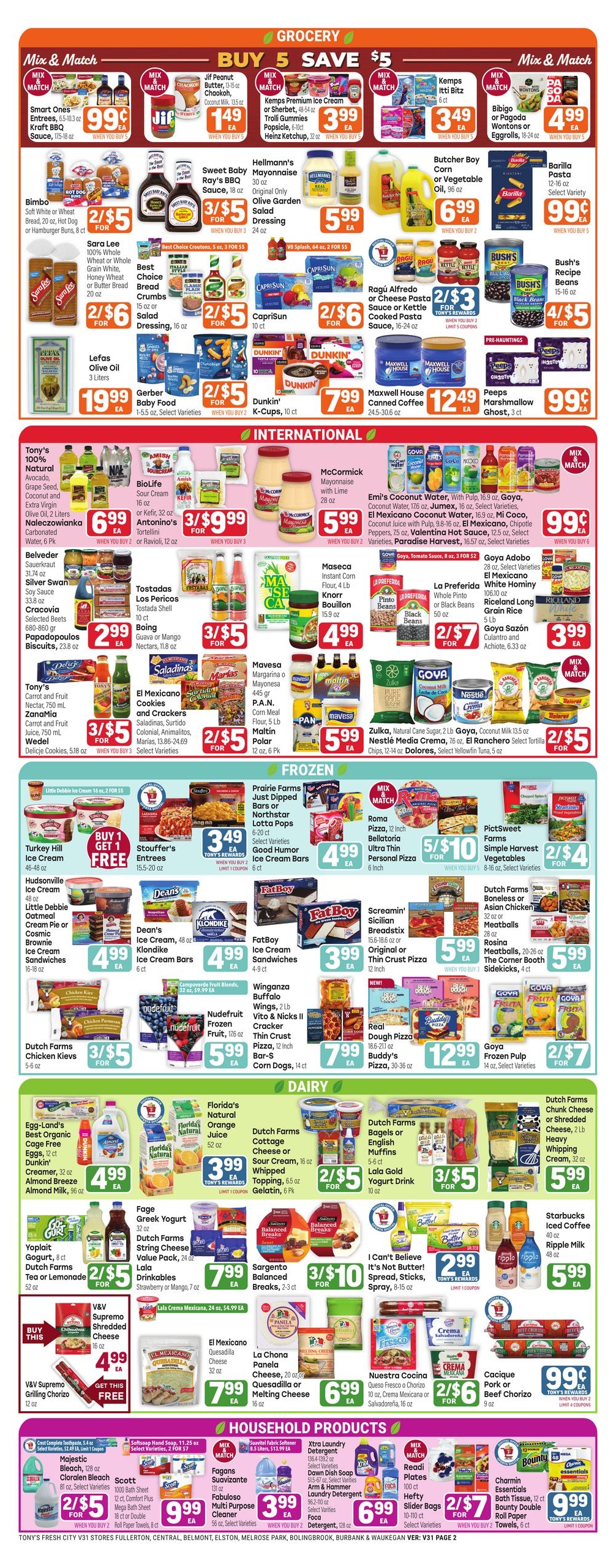 Tony's Fresh Market (Aurora–Downers Grove Area, IL–IN) Weekly Ad August 5 - 11, 2026