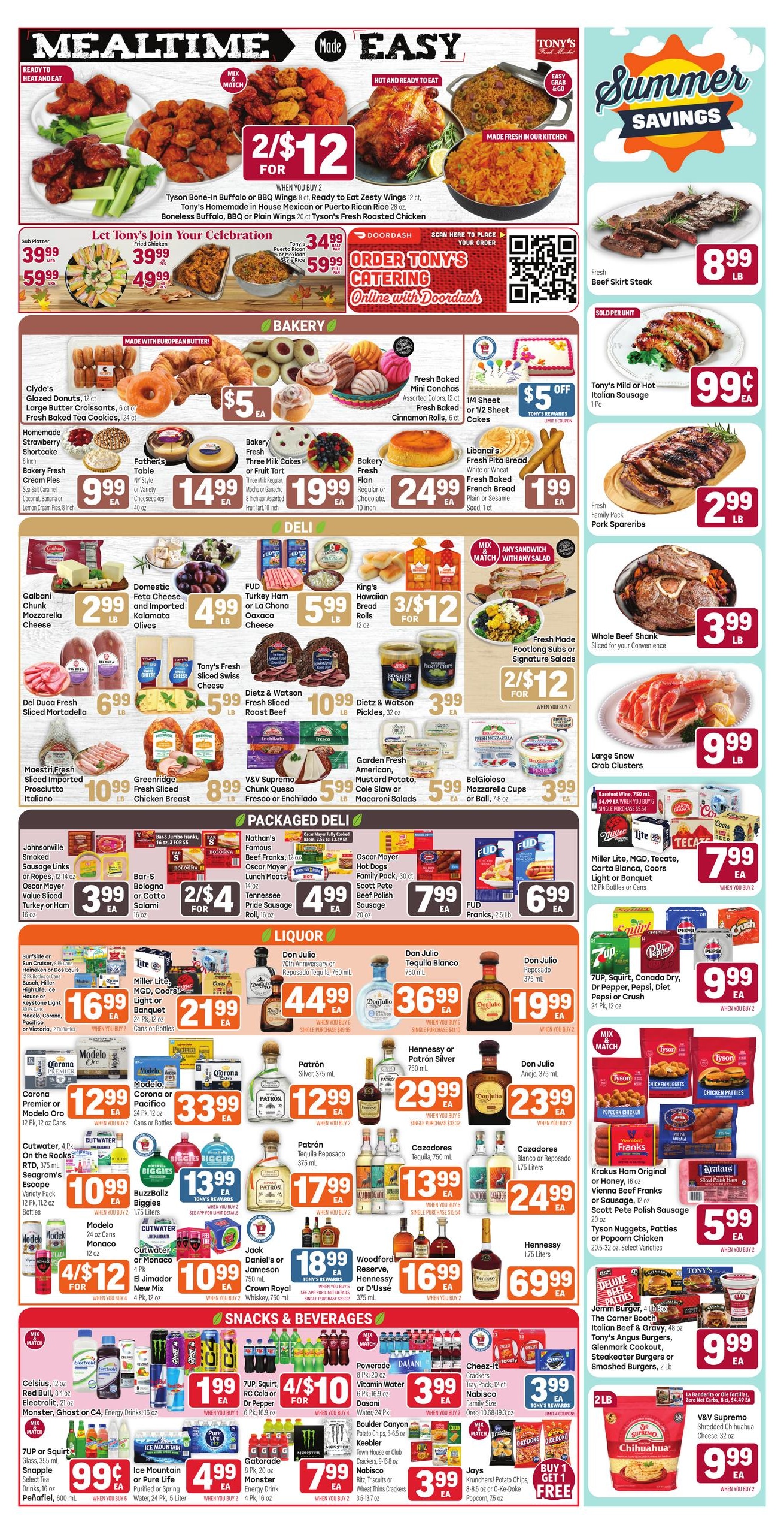 Tony's Fresh Market (Aurora–Downers Grove Area, IL–IN) Weekly Ad August 5 - 11, 2026