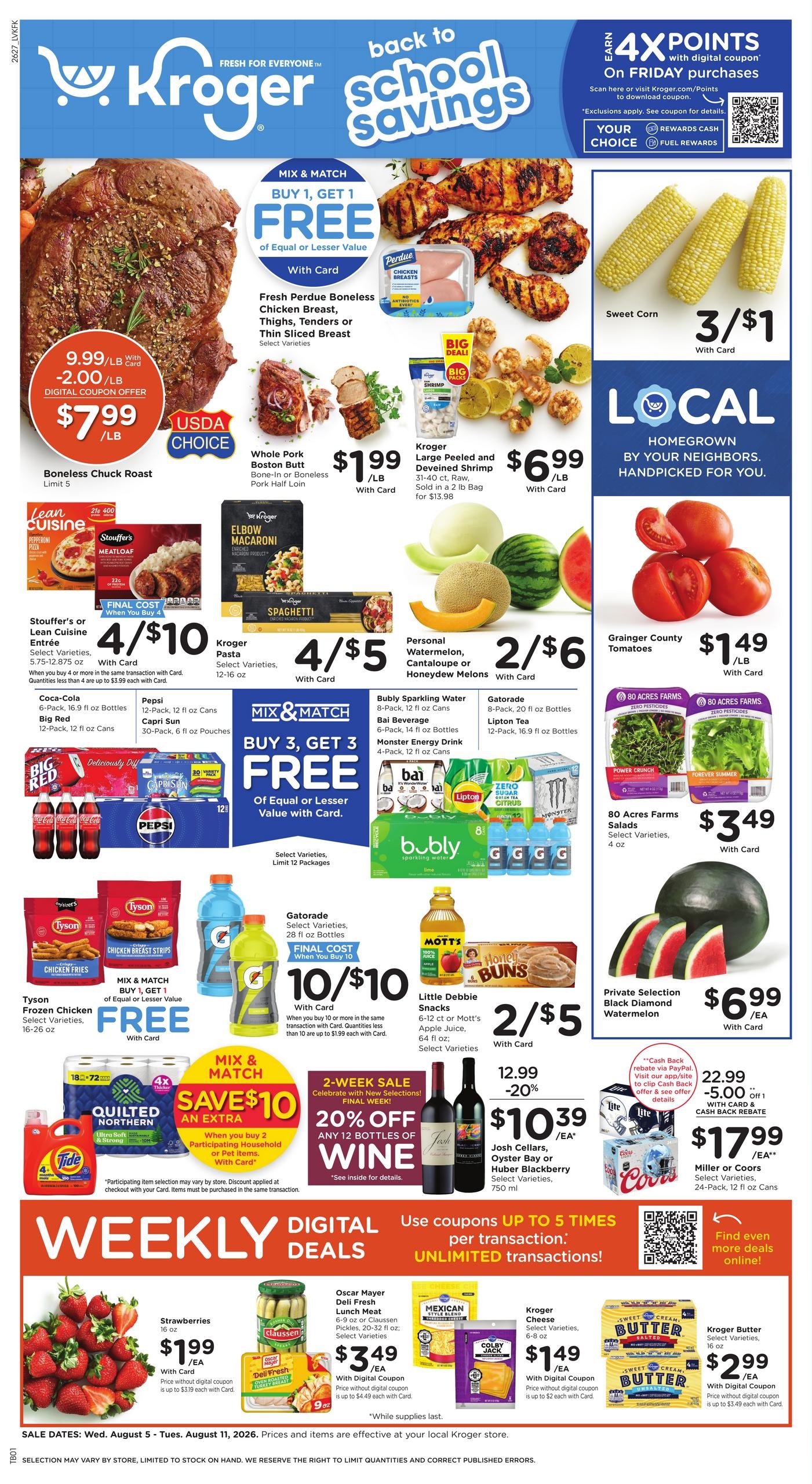 Kroger (Frankfort Area, KY) Weekly Ad August 5 - 11, 2026