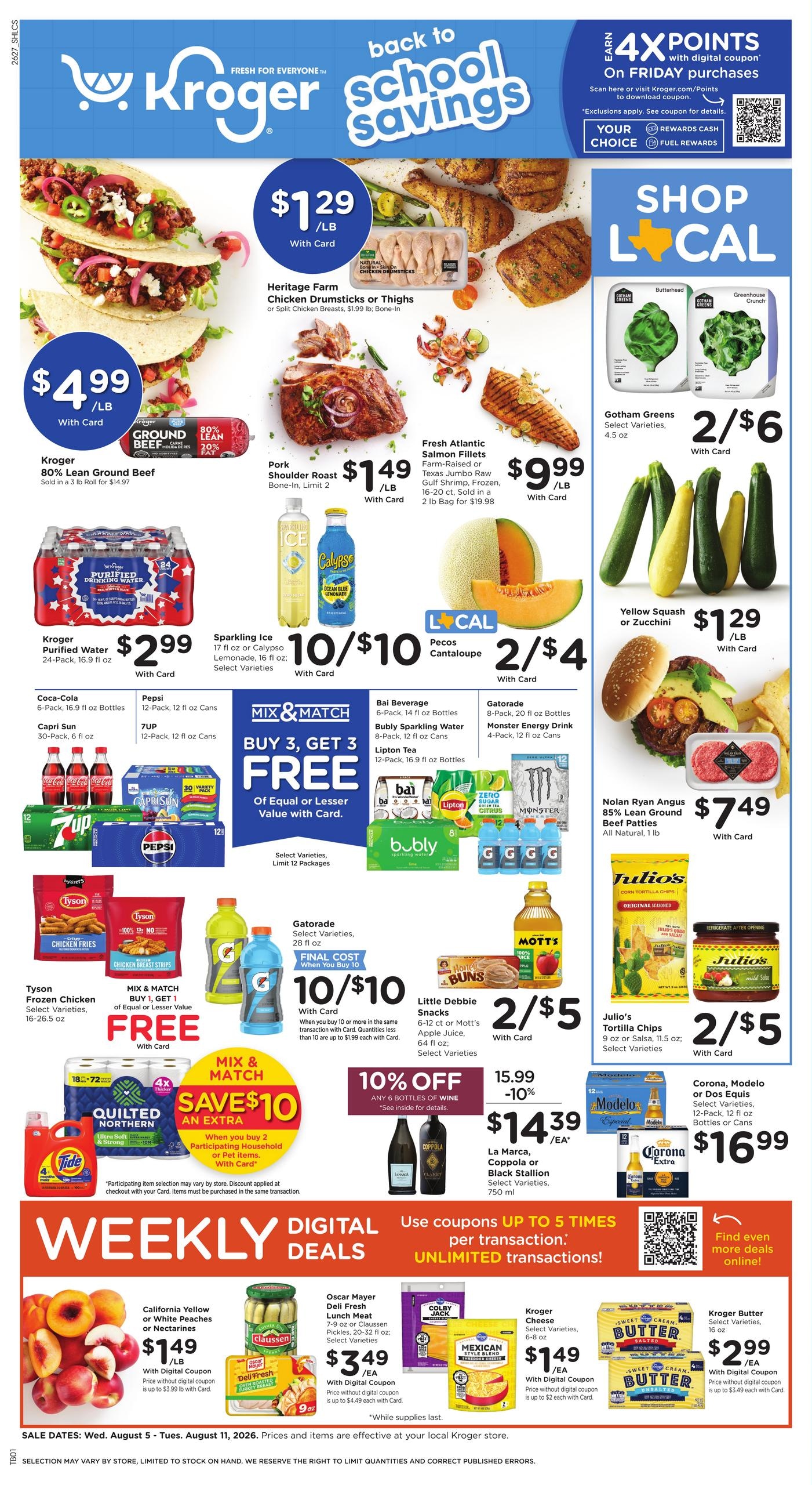 Kroger (Lake Charles–Westlake Area, LA) Weekly Ad August 5 - 11, 2026