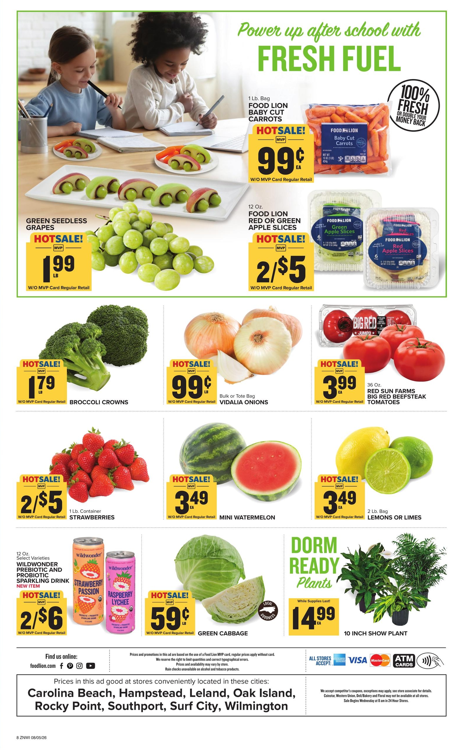 Food Lion (Wilmington Area, NC) Weekly Ad August 5 - 11, 2026