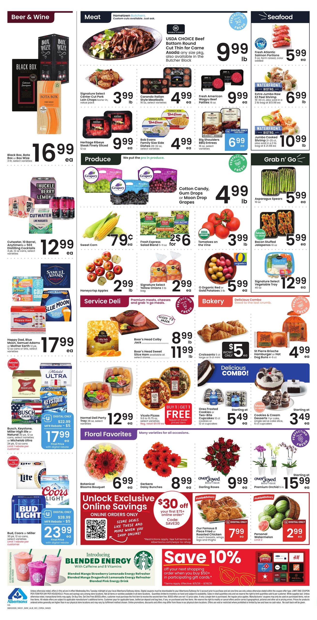 Albertsons (Sun Valley Area, ID) Weekly Ad August 5 - 11, 2026