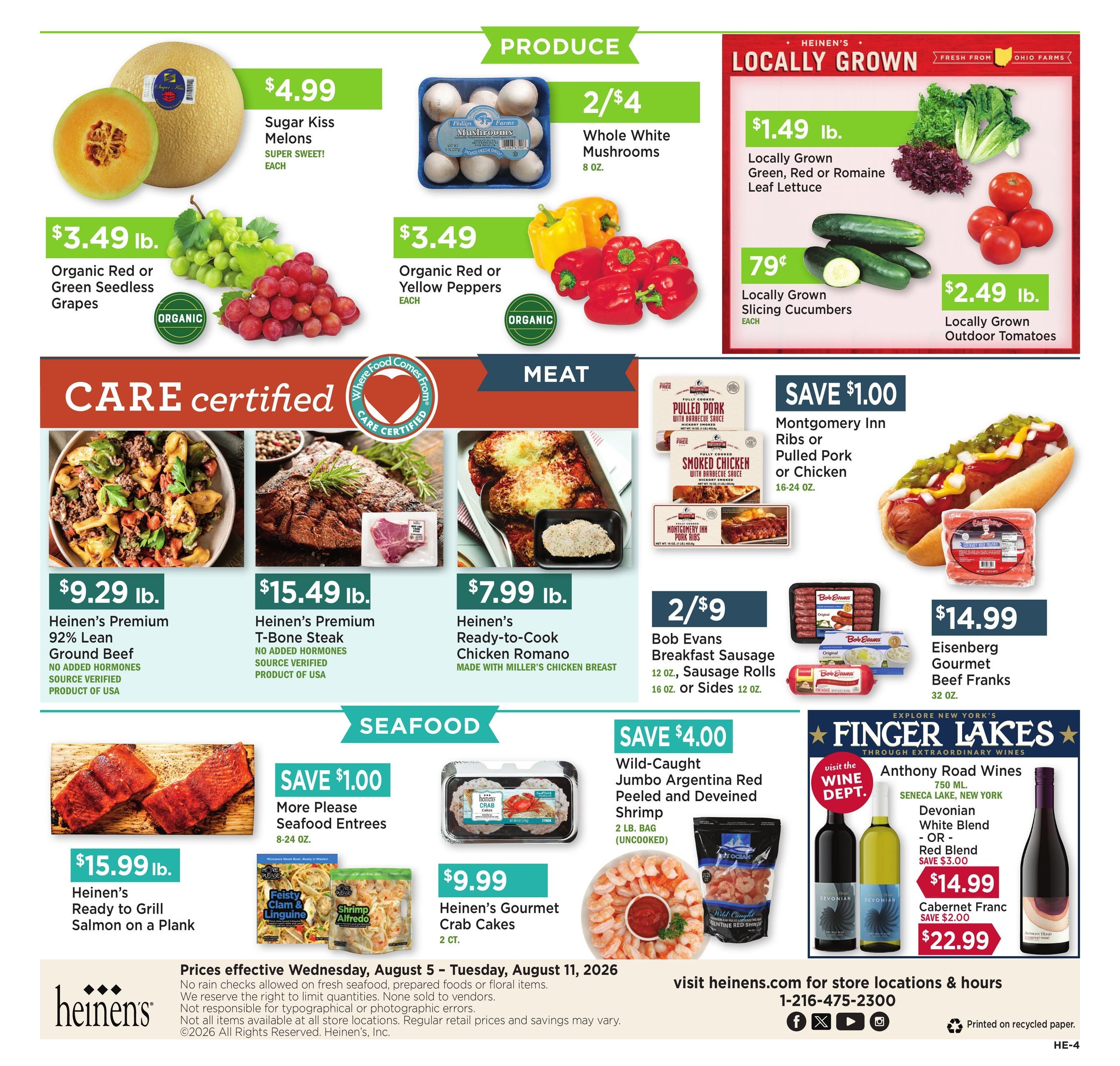 Heinen's Grocery Store (OH) Weekly Ad August 5 - 11, 2026