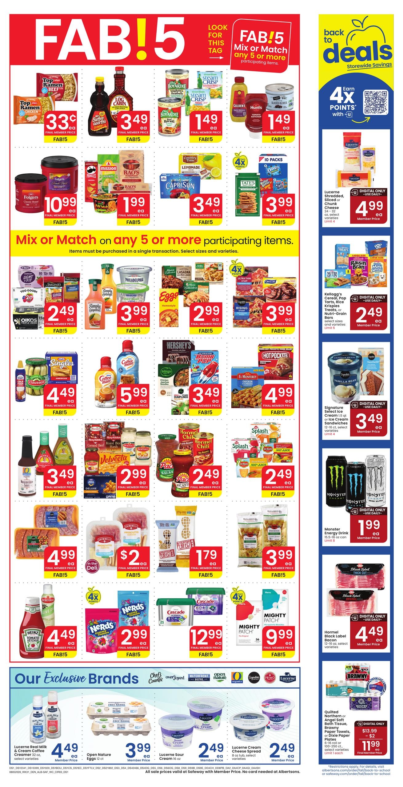 Safeway (Drake-Glen Haven Area, CO) Weekly Ad August 5 - 11, 2026