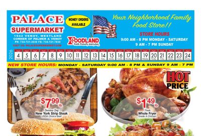 Palace & Foodmax Supermarket (Taylor–Dearborn Area, MI) Weekly Ad August 4 - 24, 2026