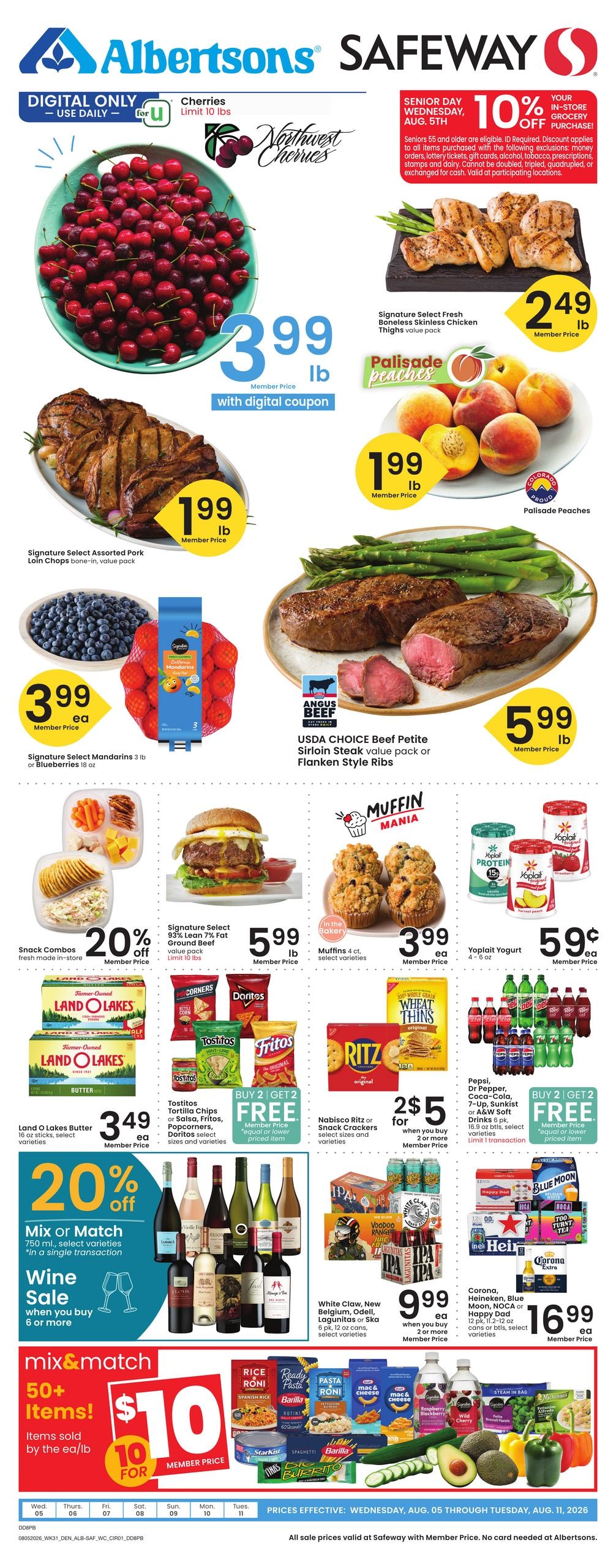 Albertsons (Pueblo Area, CO) Weekly Ad August 5 - 11, 2026