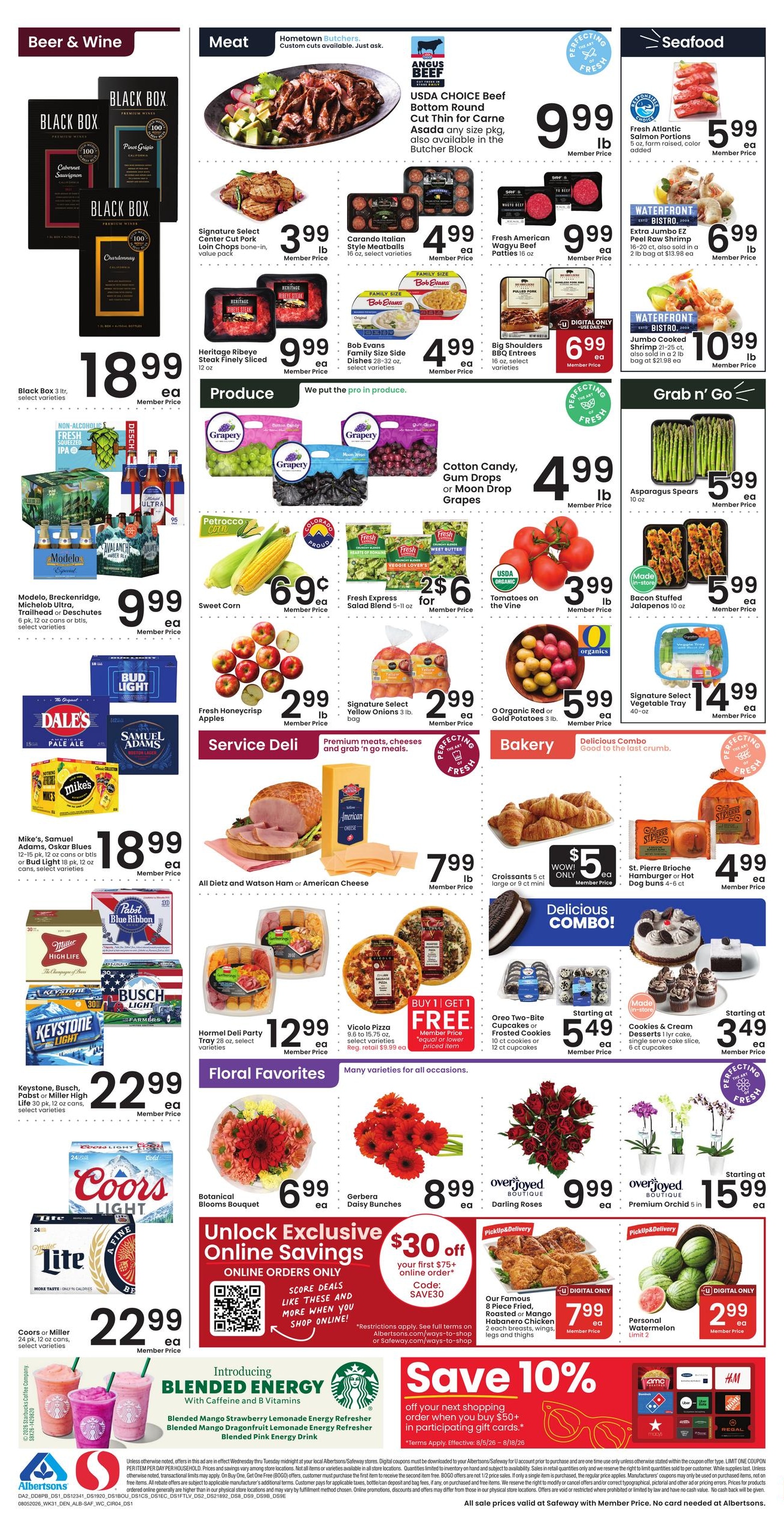 Albertsons (Pueblo Area, CO) Weekly Ad August 5 - 11, 2026