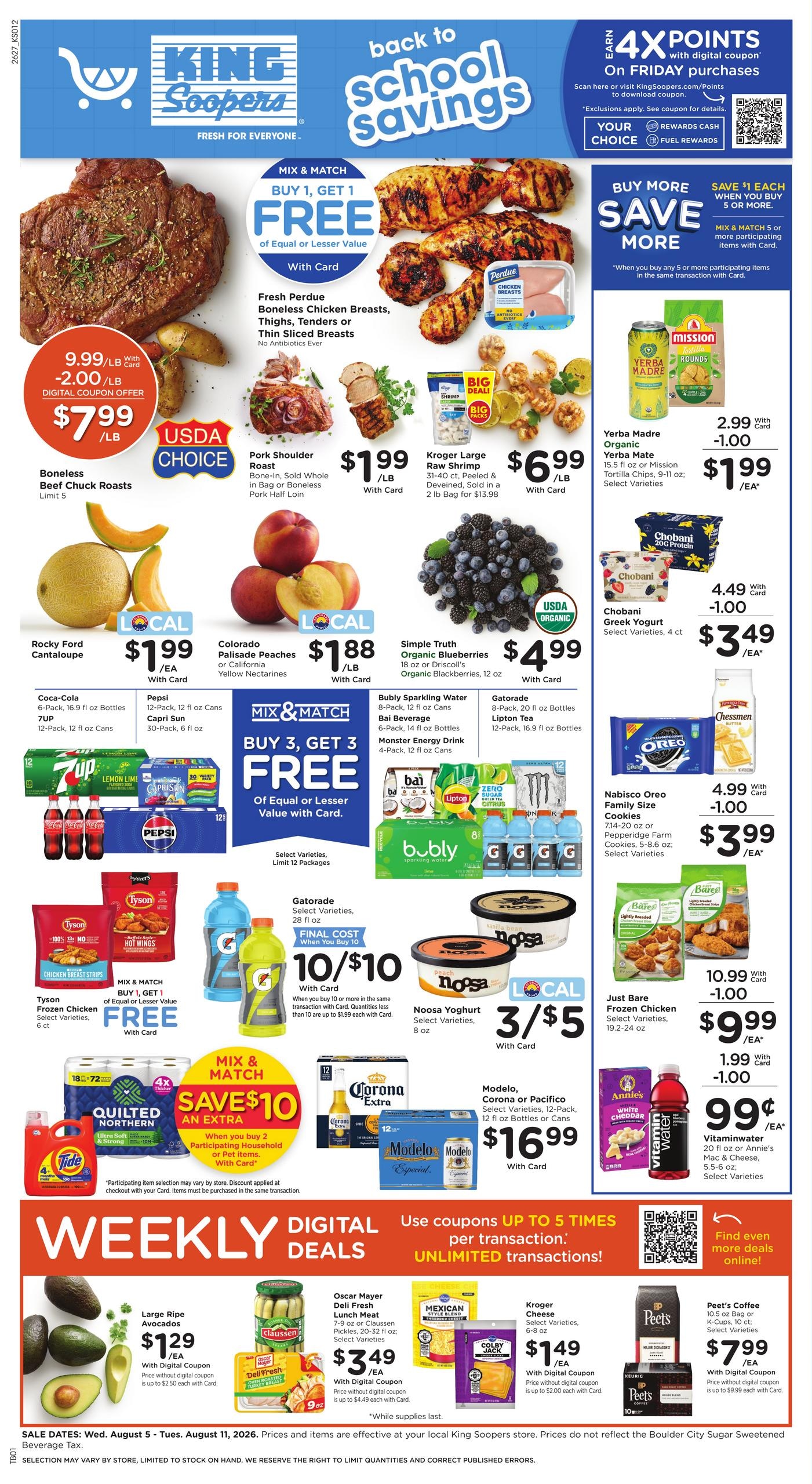 King Soopers (Pueblo Area, CO) Weekly Ad August 5 - 11, 2026