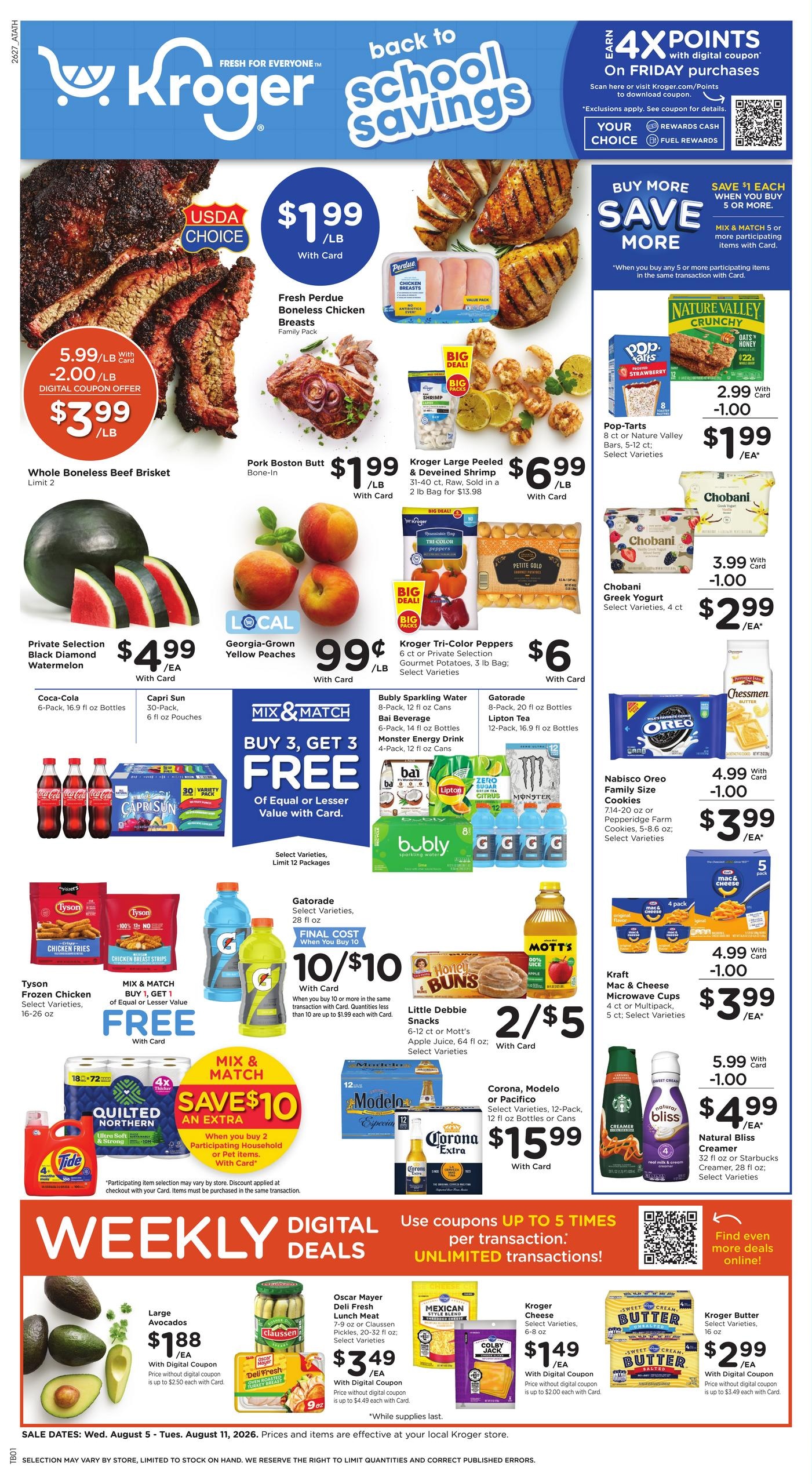 Kroger (Athens–Winterville Area, GA) Weekly Ad August 5 - 11, 2026